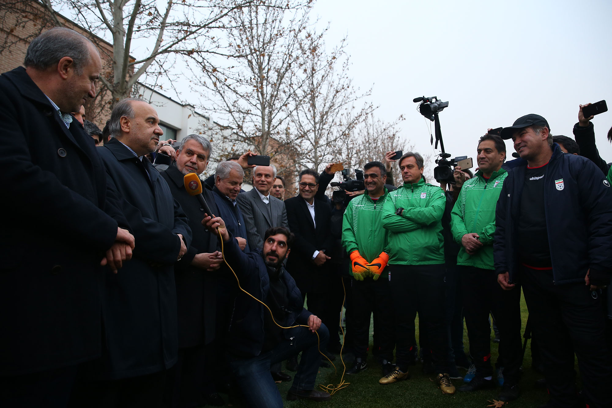 بازدید مسئولان ورزش کشور از تمرین تیم ملی فوتبال امید 17