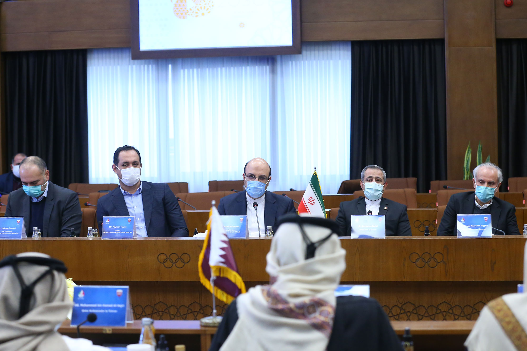 نشست مسئولان ورزش کشور با هیئت ورزشی کشور قطر 18