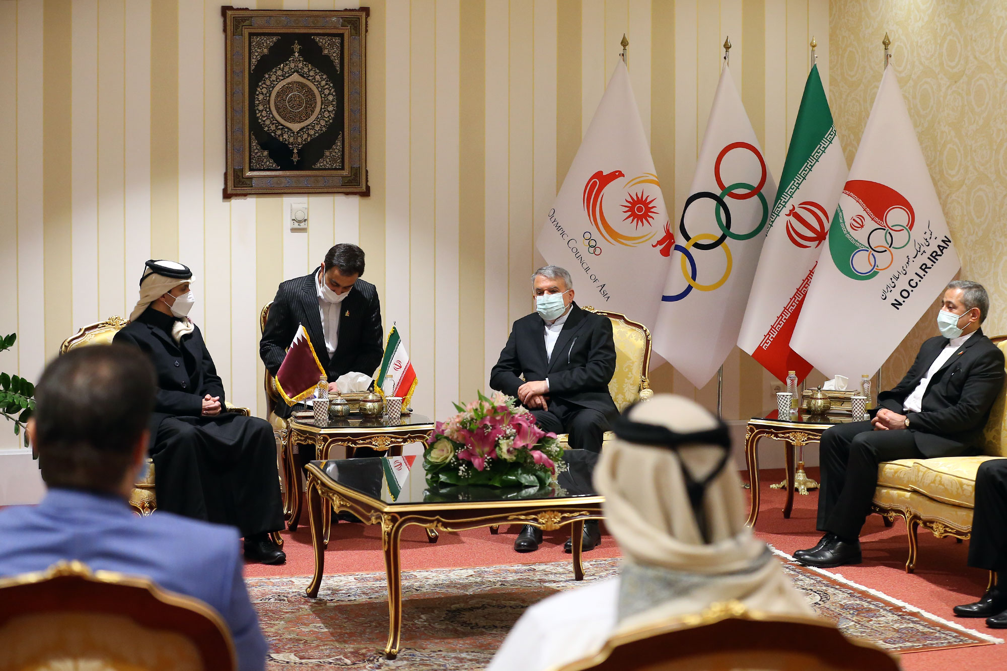 دیدار ریاست کمیته ملی المپیک با هیئت ورزشی کشور قطر 3