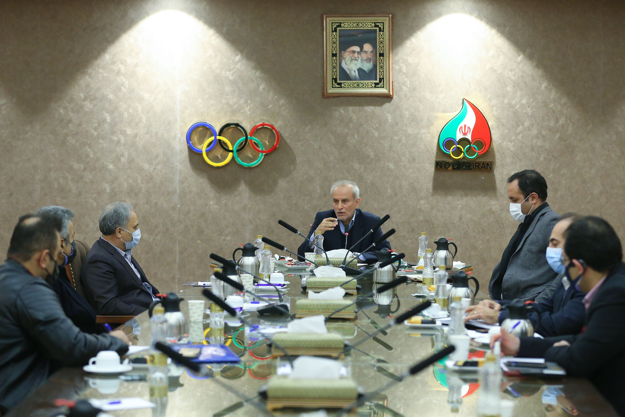 نشست کادر سرپرستی المپیک توکیو با فدراسیونهای کاراته، دوومیدانی و شمشیربازی 1