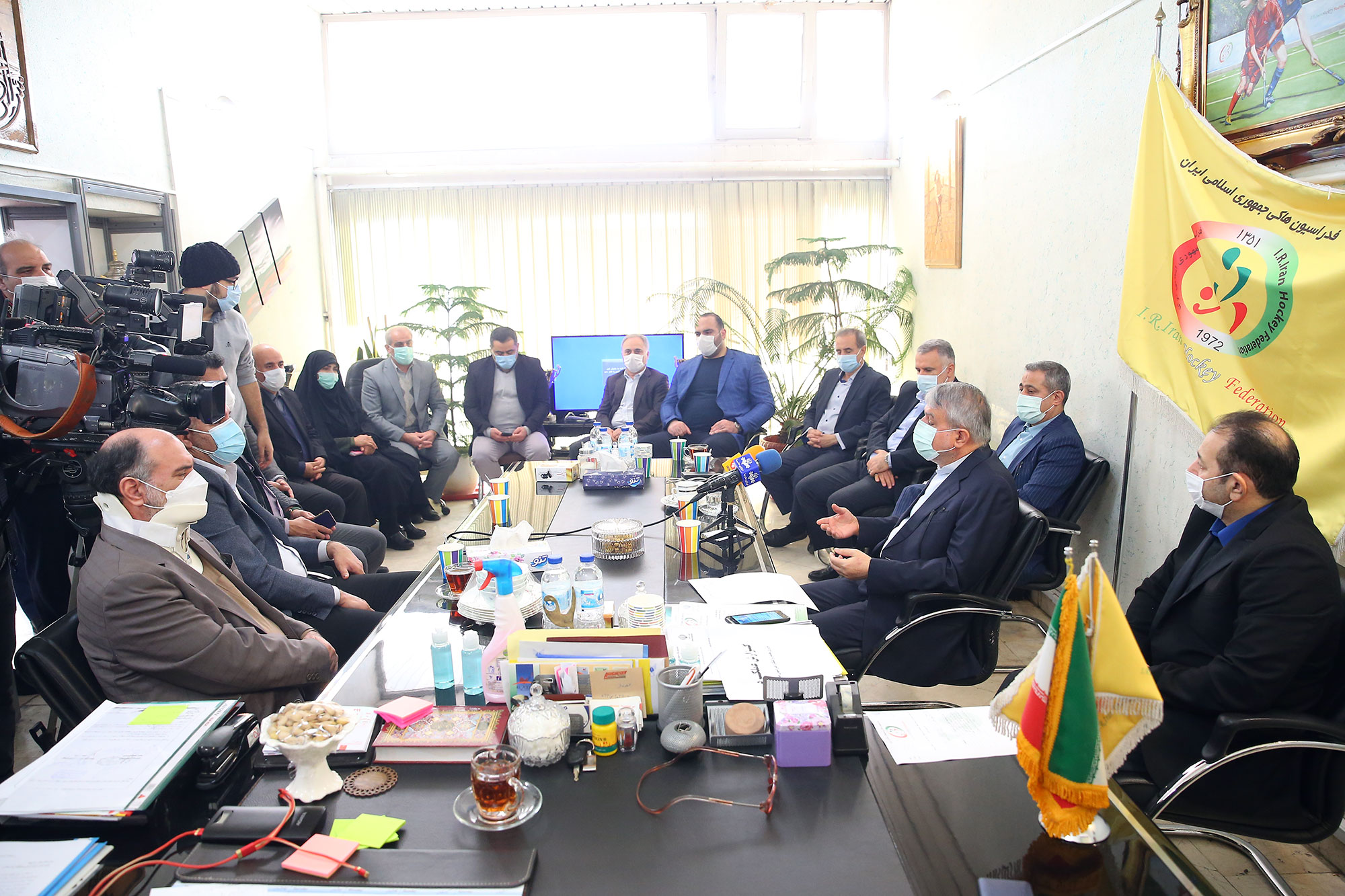 بازدید مسئولین کمیته ملی المپیک از فدراسیون های ژیمناستیک، هاکی و بولینگ و بیلیارد 26