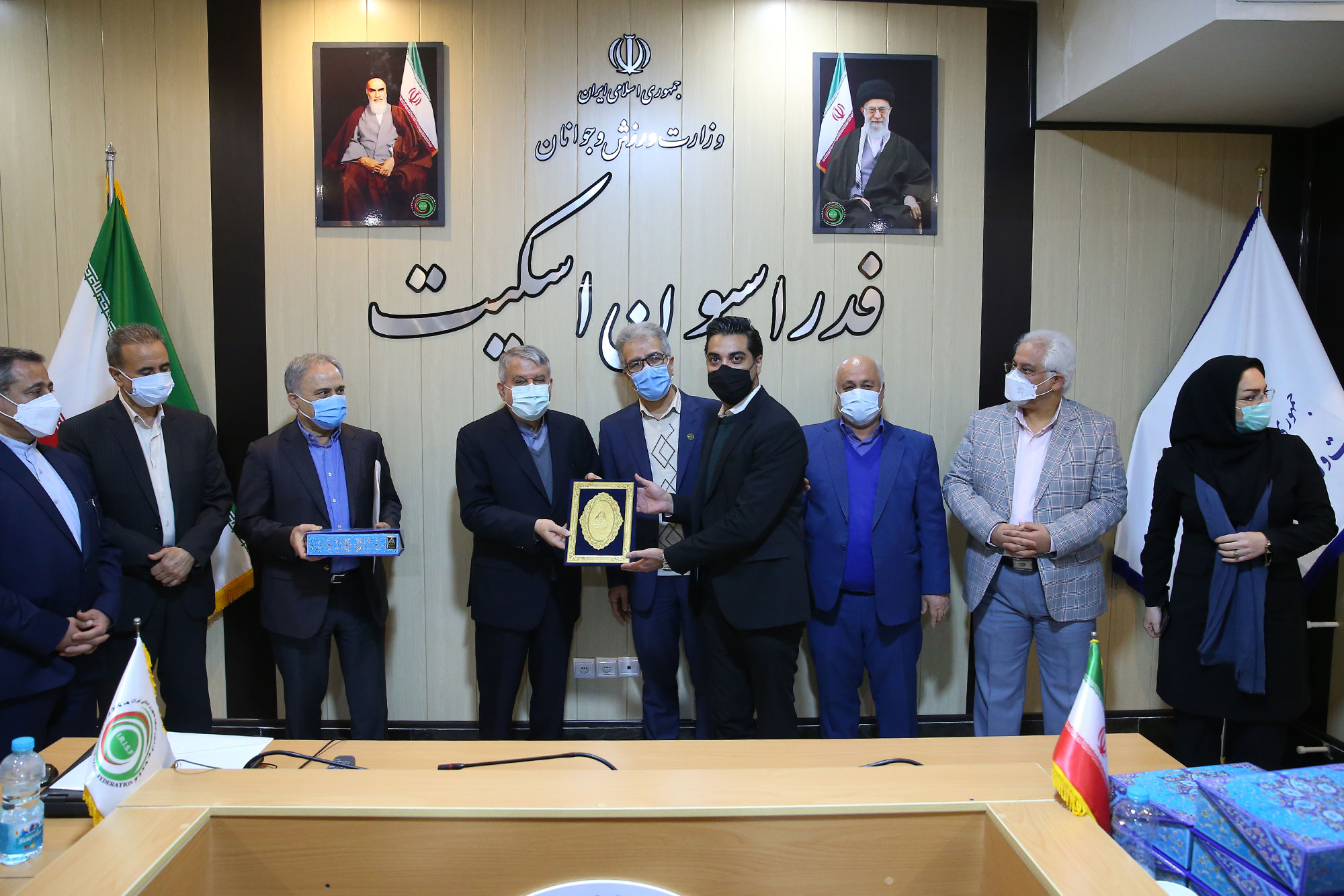 بازدید مسئولین کمیته ملی المپیک از فدراسیون های اسکیت، وزنه برداری، بسکتبال، ووشو و ورزش های سه گانه 12