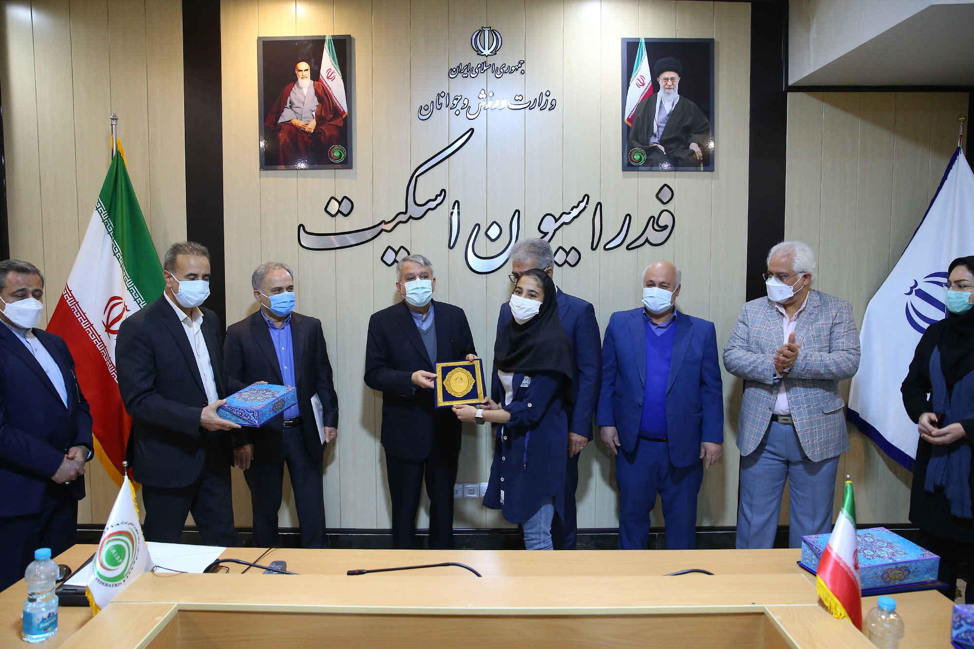 بازدید مسئولین کمیته ملی المپیک از فدراسیون های اسکیت، وزنه برداری، بسکتبال، ووشو و ورزش های سه گانه 14