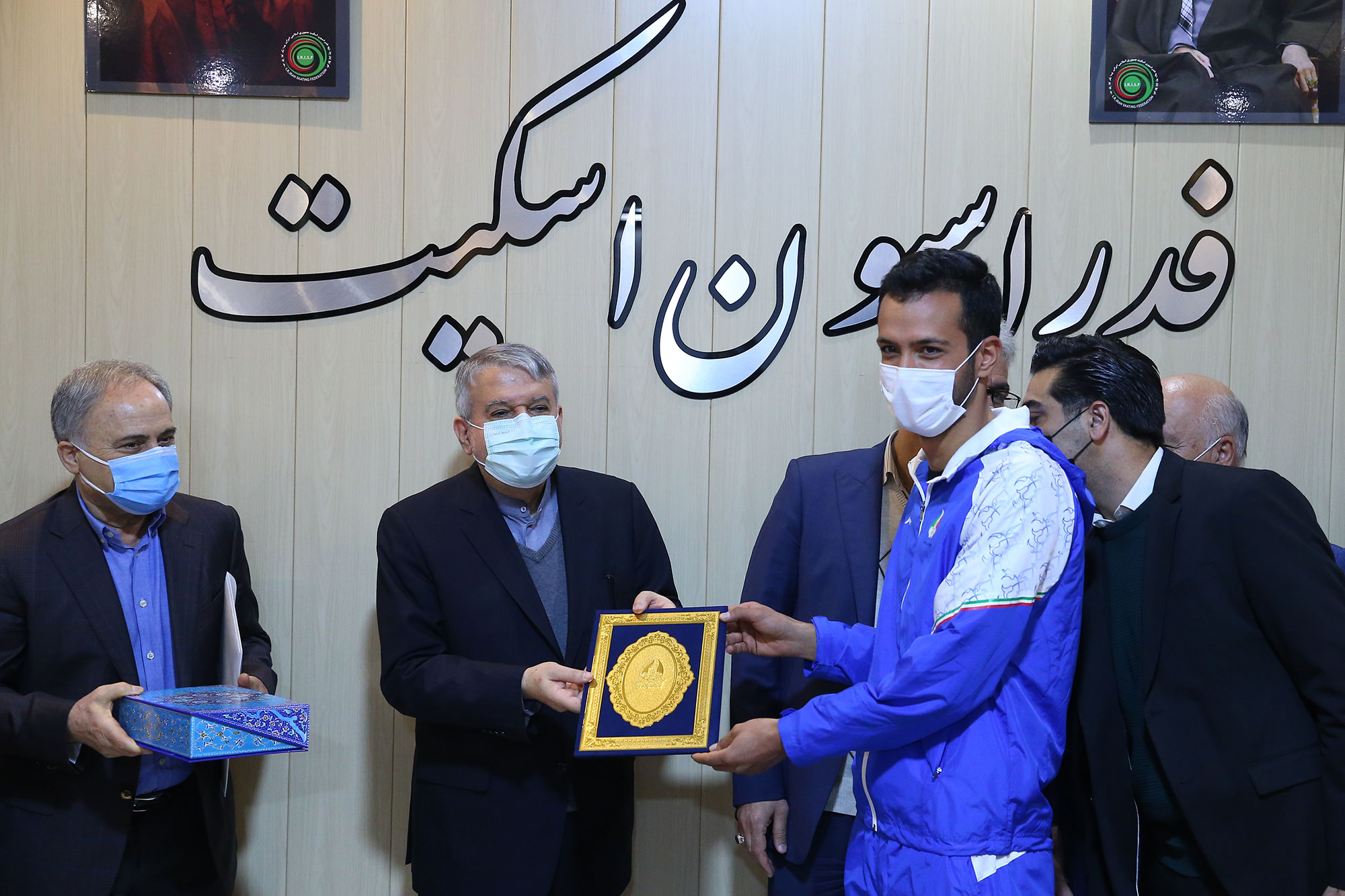 بازدید مسئولین کمیته ملی المپیک از فدراسیون های اسکیت، وزنه برداری، بسکتبال، ووشو و ورزش های سه گانه 16