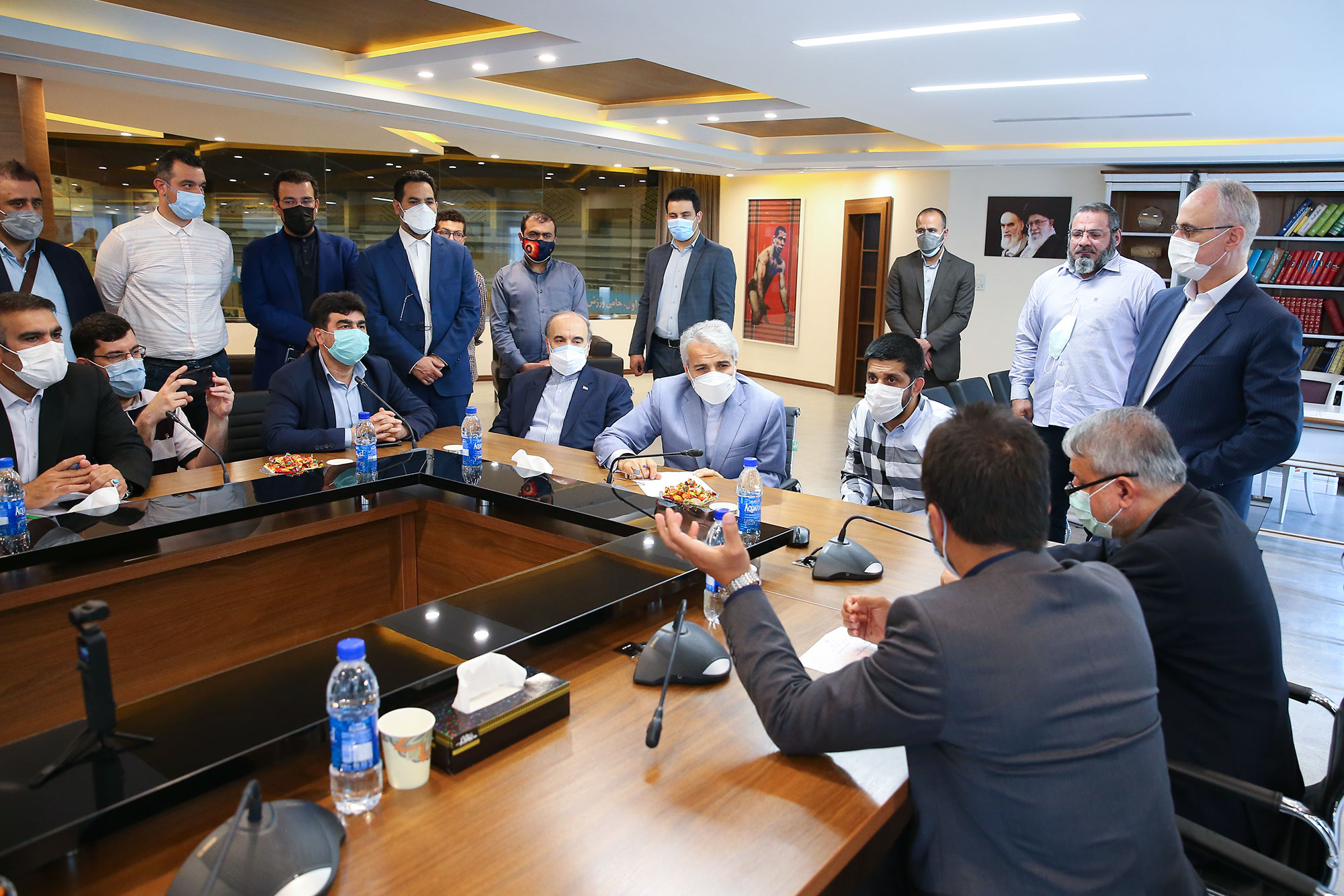 بازدید دکتر نوبخت از اردو تیم ملی کشتی فرنگی و نشست صمیمانه با روسای فدراسیون های ورزشی 2