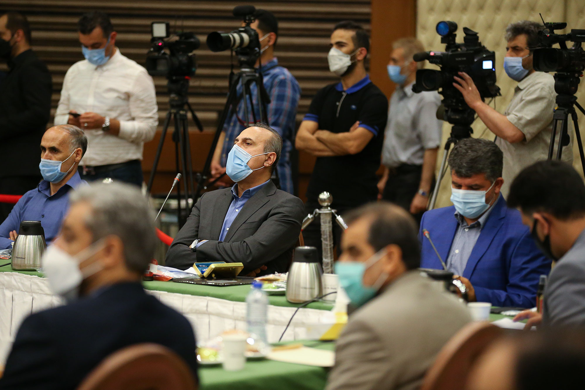 بازدید دکتر نوبخت از اردو تیم ملی کشتی فرنگی و نشست صمیمانه با روسای فدراسیون های ورزشی 18