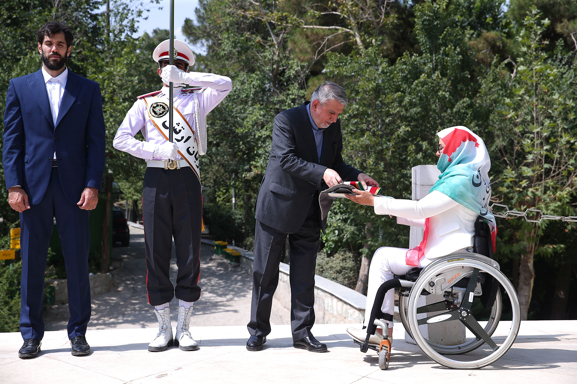 مراسم تحویل پرچم و قرائت سوگندنامه المپیک توکیو 3