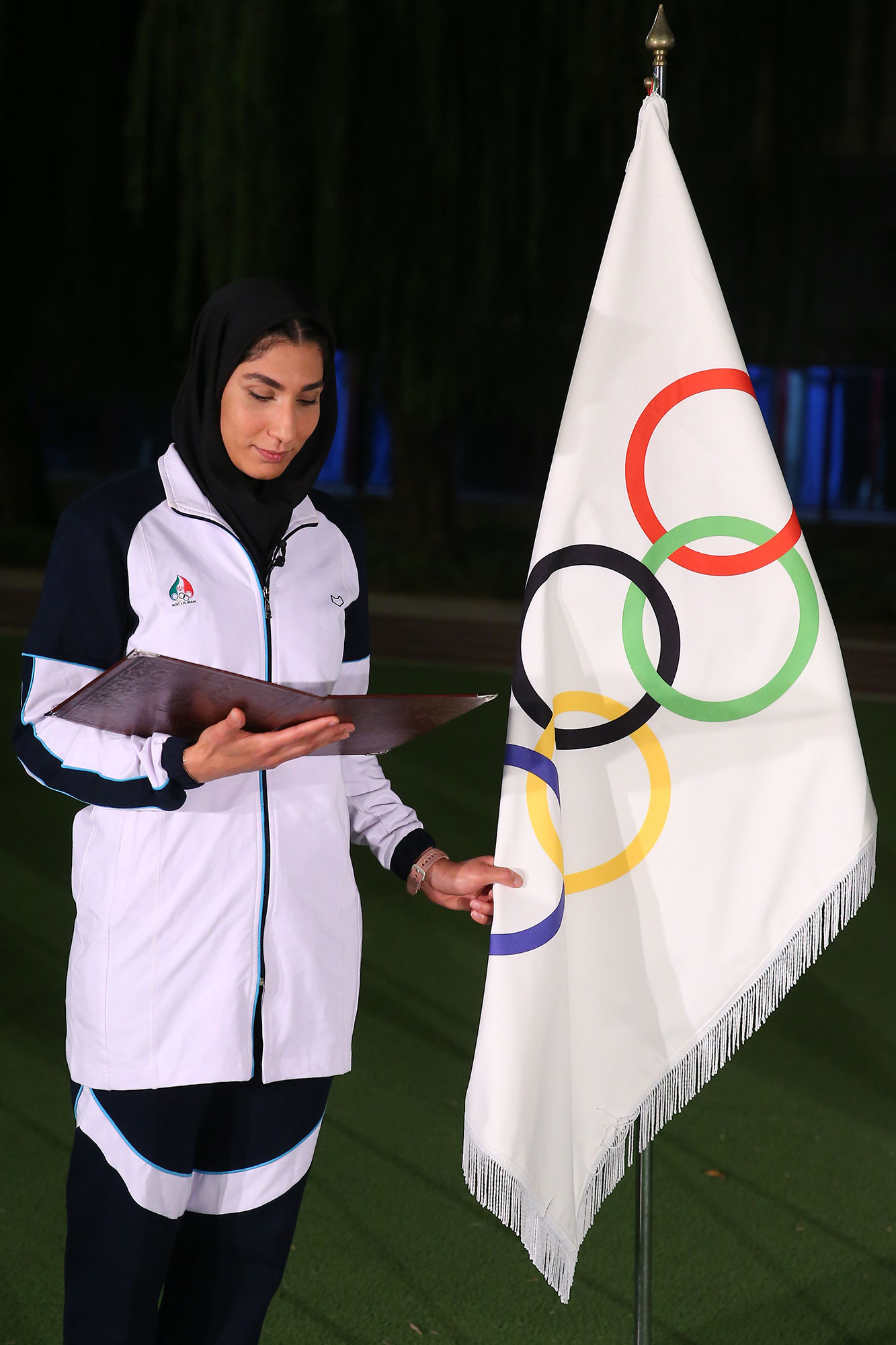 مراسم تحویل پرچم و قرائت سوگندنامه المپیک توکیو 13