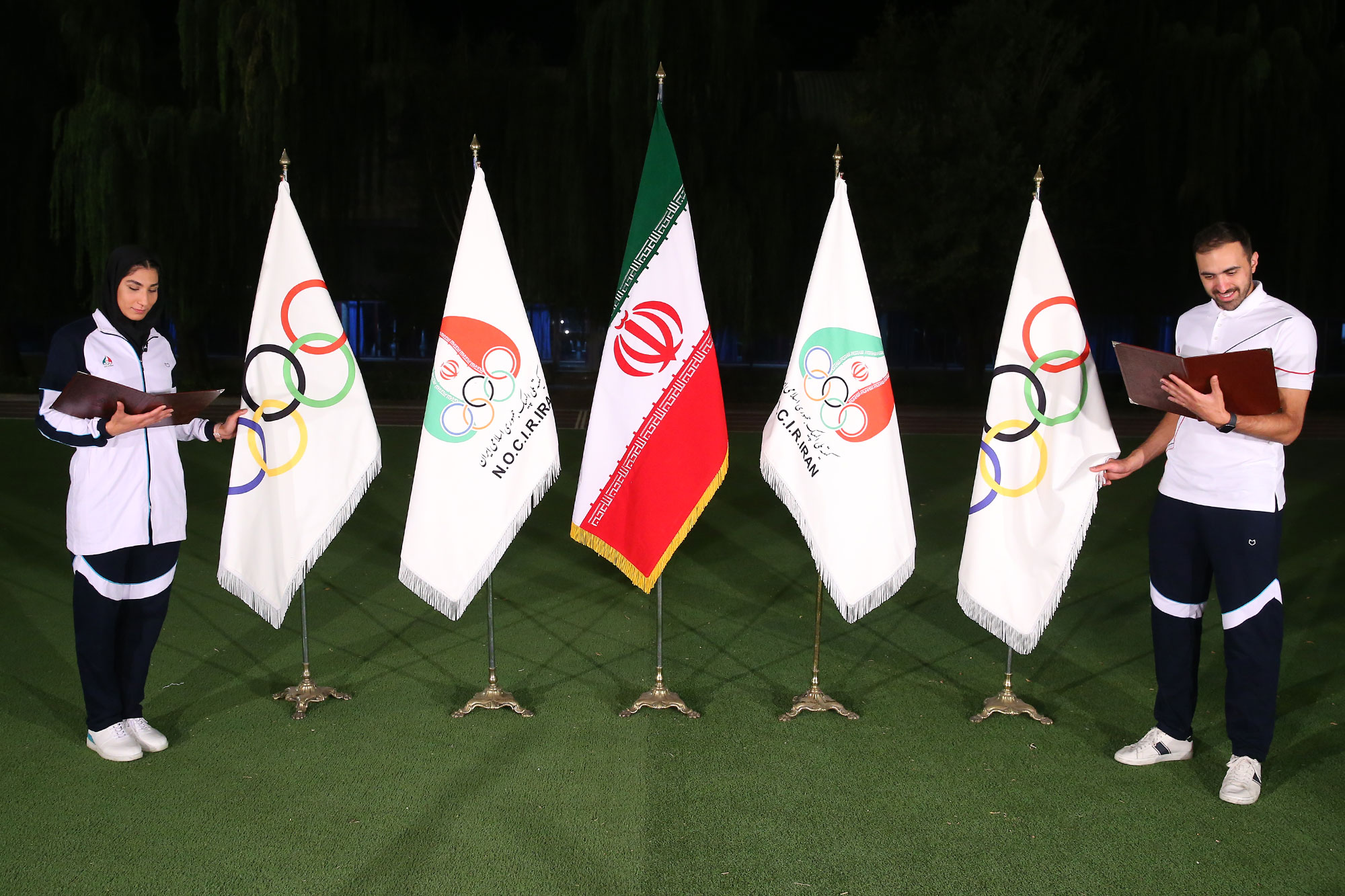 مراسم تحویل پرچم و قرائت سوگندنامه المپیک توکیو 14