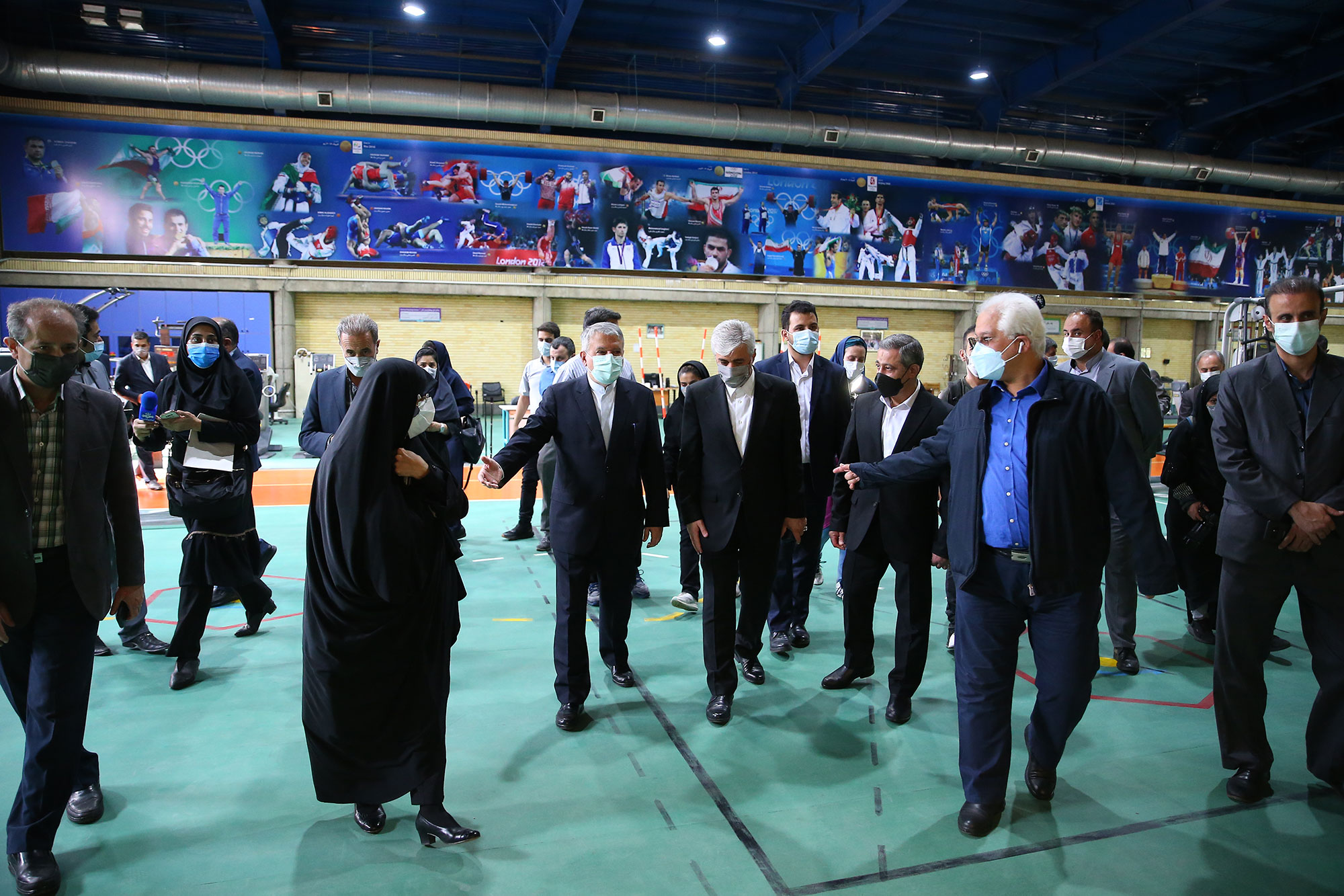 بازدید وزیر ورزش و جوانان از آکادمی ملی المپیک و افتتاح سالن فانکشنال 19