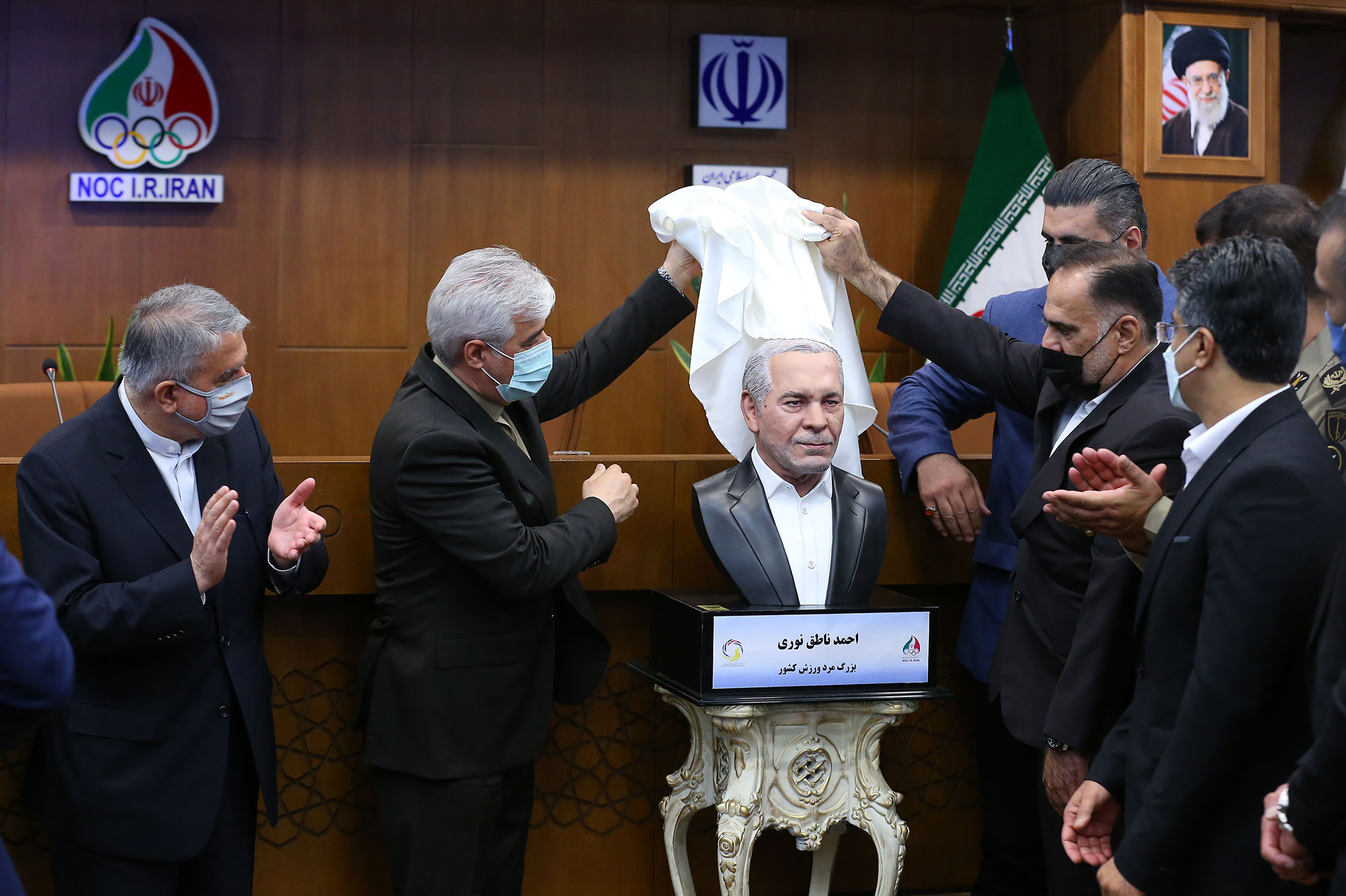 مراسم رونمایی از سردیس نام آوران بوکس کشور 1