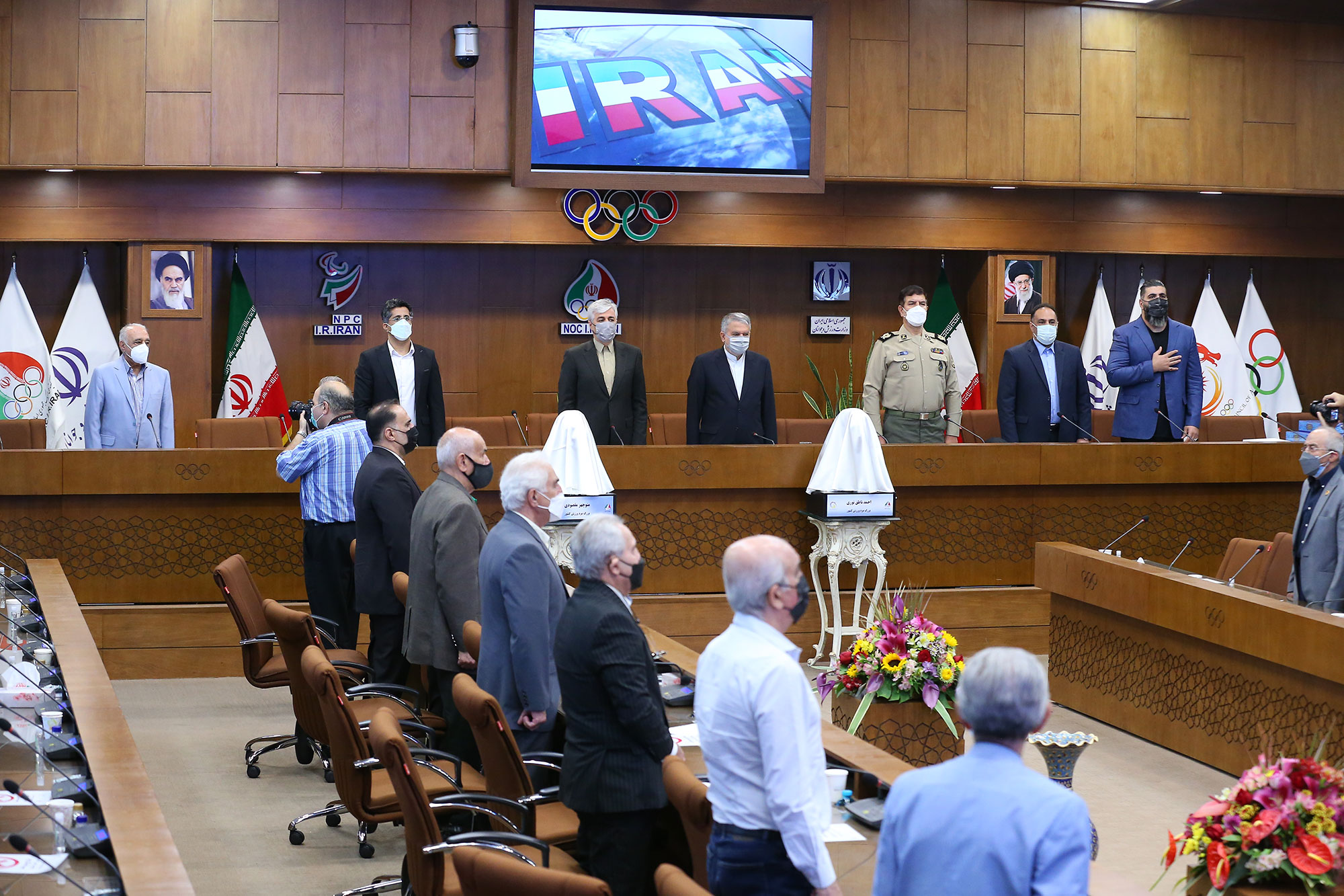 مراسم رونمایی از سردیس نام آوران بوکس کشور 9