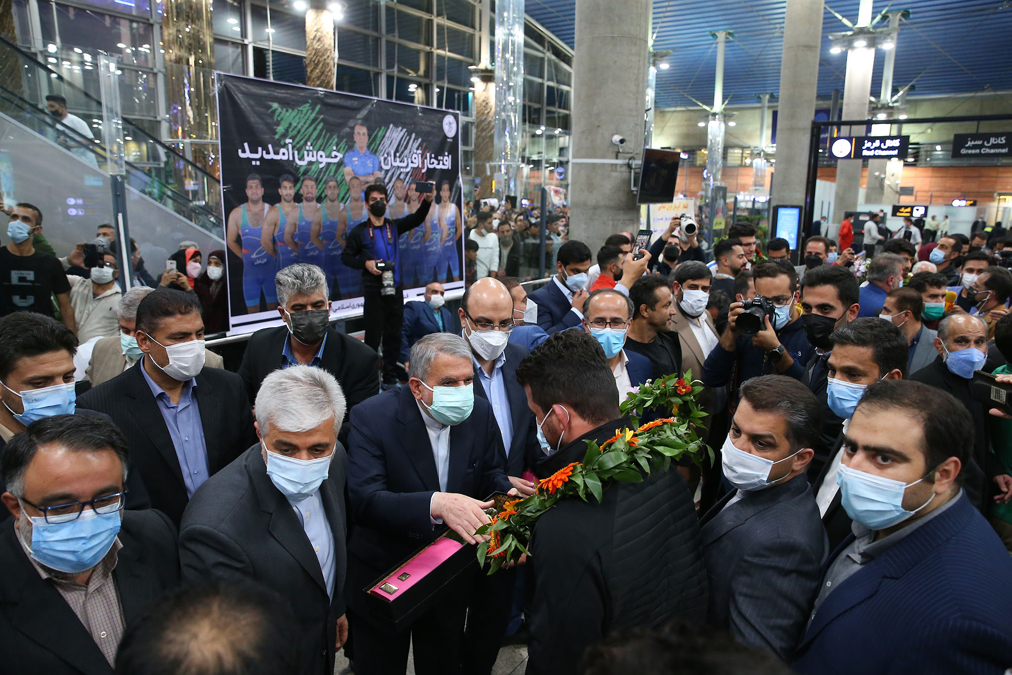 استقبال از تیم ملی کشتی فرنگی 7