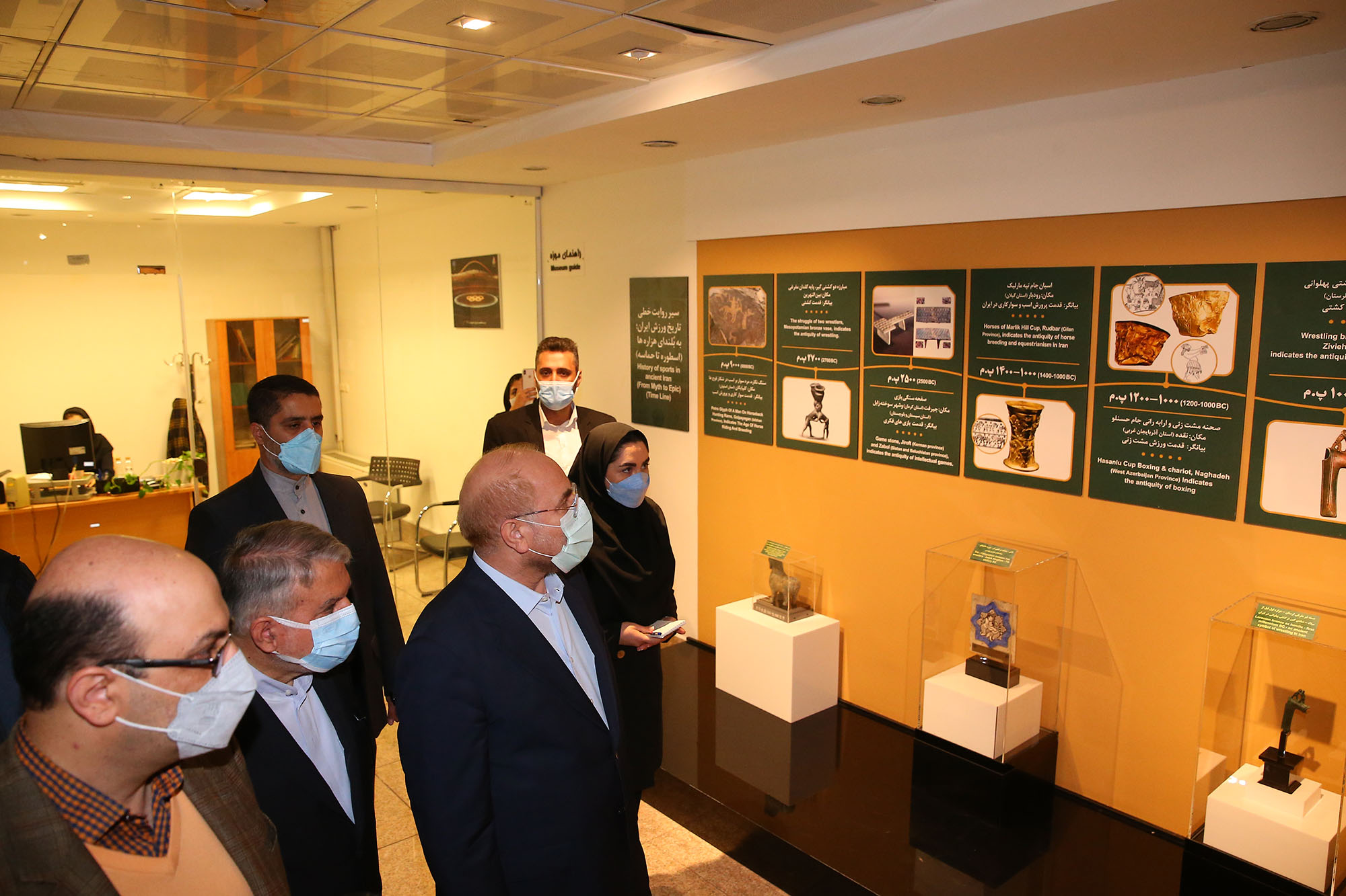 مراسم رونمایی از تندیس قهرمانان ورزش کشور با حضور رییس مجلس شورای اسلامی 7