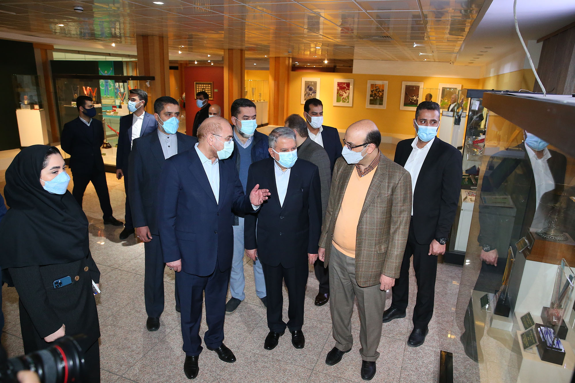 مراسم رونمایی از تندیس قهرمانان ورزش کشور با حضور رییس مجلس شورای اسلامی 13