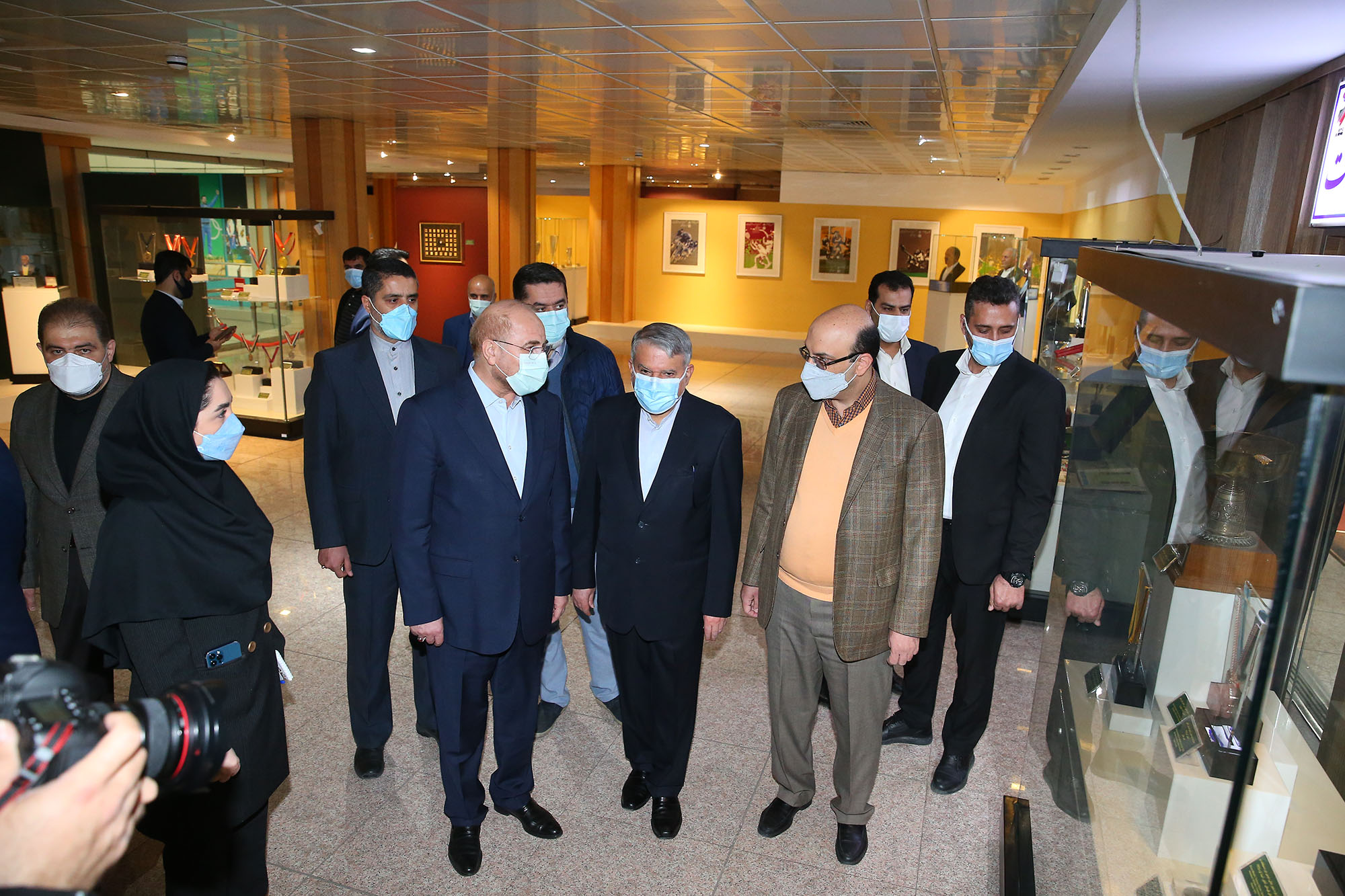 مراسم رونمایی از تندیس قهرمانان ورزش کشور با حضور رییس مجلس شورای اسلامی 14