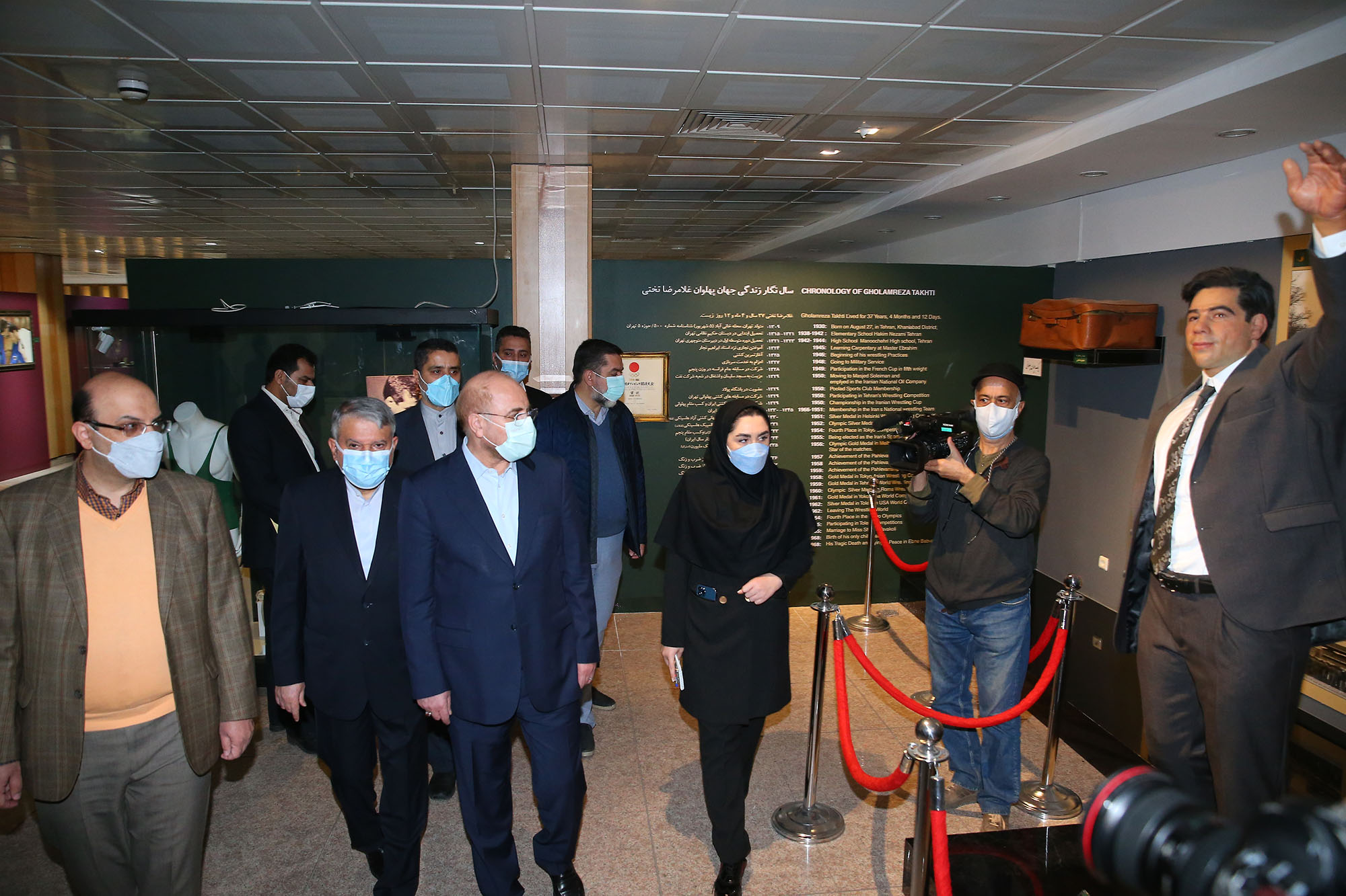 مراسم رونمایی از تندیس قهرمانان ورزش کشور با حضور رییس مجلس شورای اسلامی 21