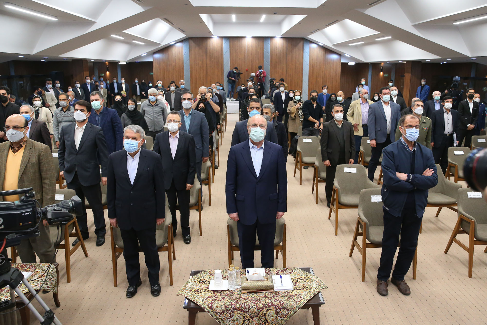 مراسم رونمایی از تندیس قهرمانان ورزش کشور با حضور رییس مجلس شورای اسلامی 22