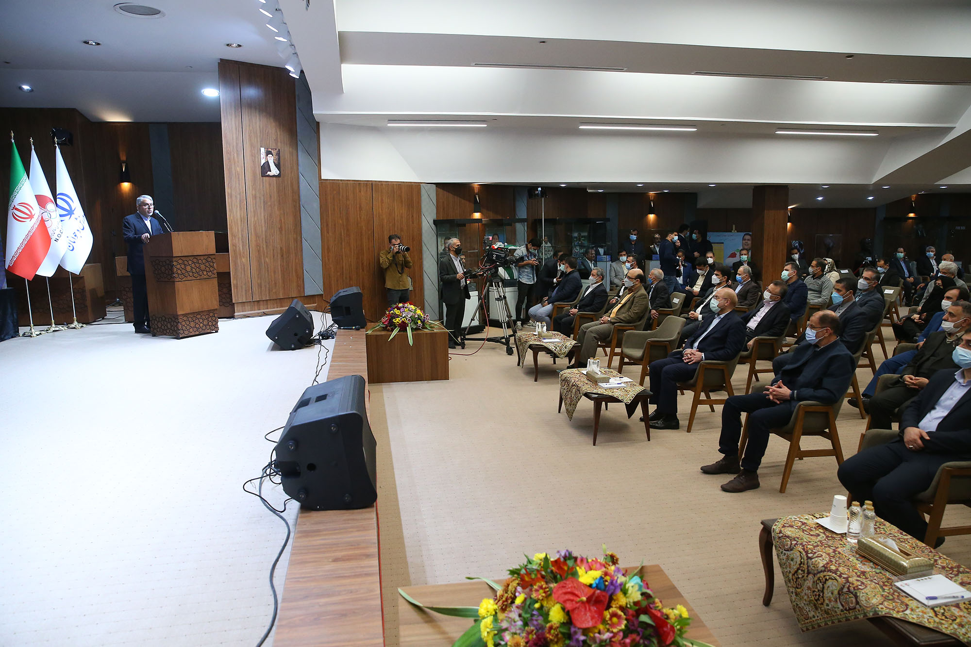 مراسم رونمایی از تندیس قهرمانان ورزش کشور با حضور رییس مجلس شورای اسلامی 26