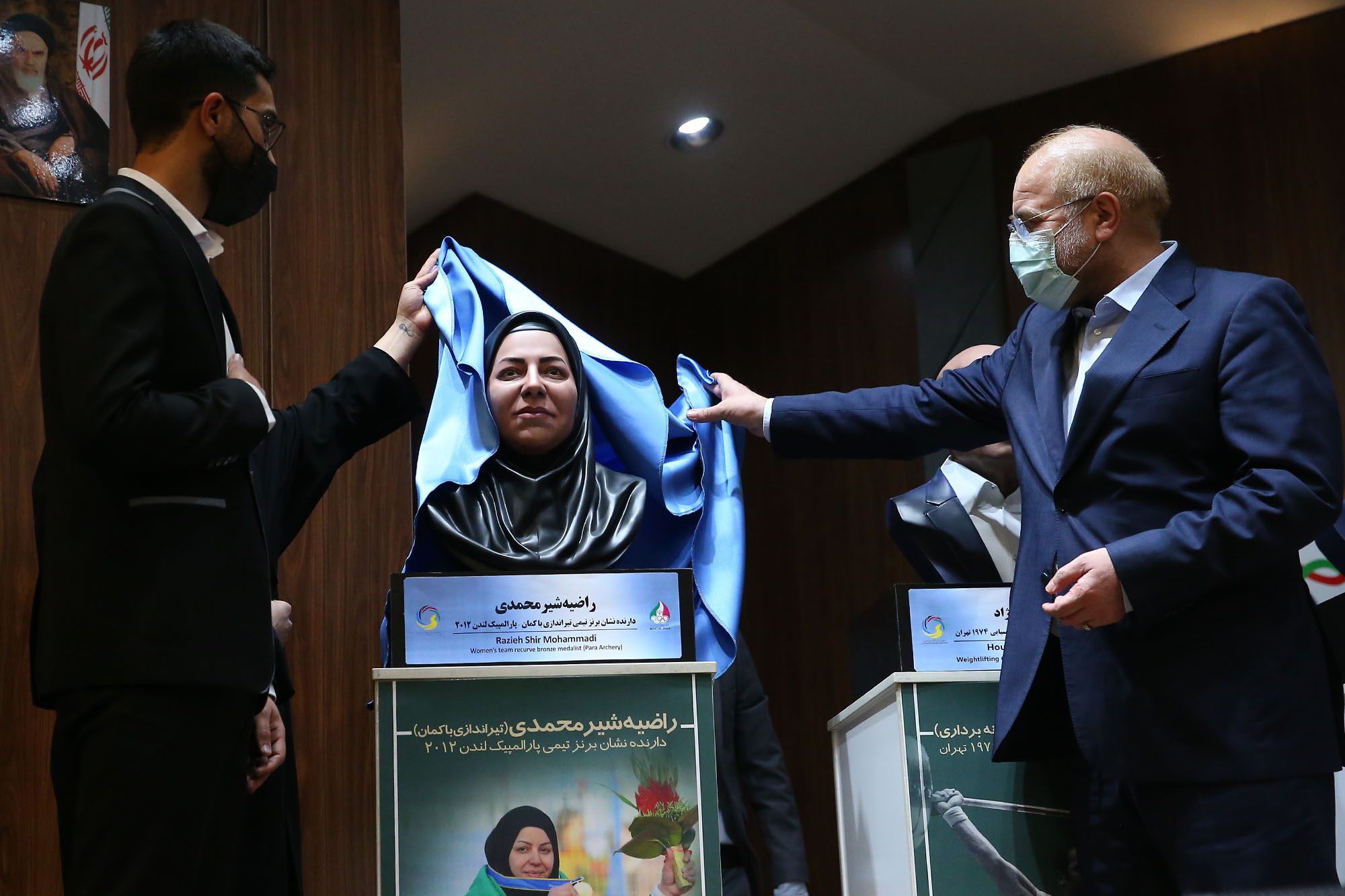 مراسم رونمایی از تندیس قهرمانان ورزش کشور با حضور رییس مجلس شورای اسلامی 59