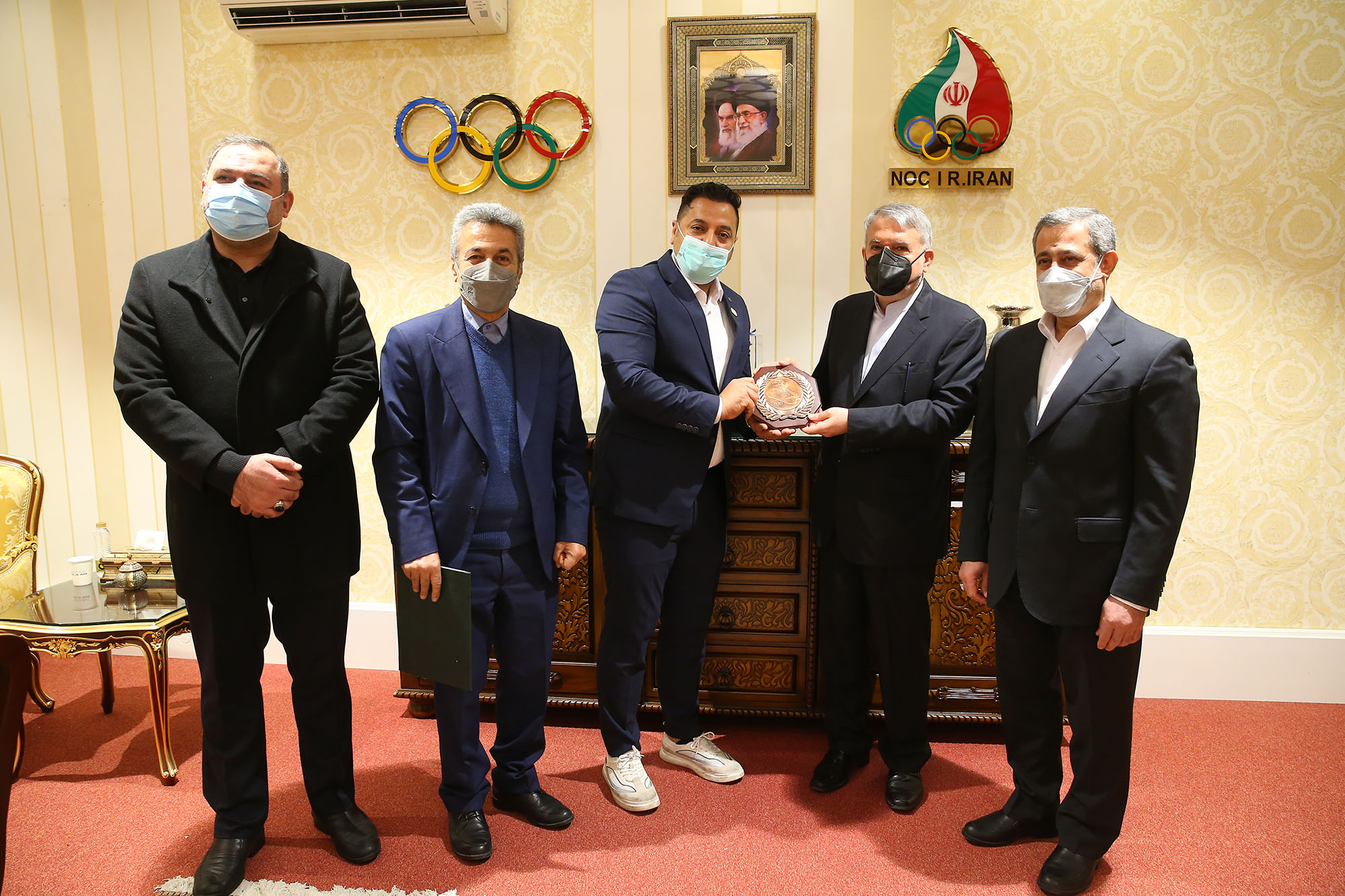 دیدار رییس و دبیرکل کمیته ملی المپیک با رییس فدراسیون شمشیربازی عراق 4