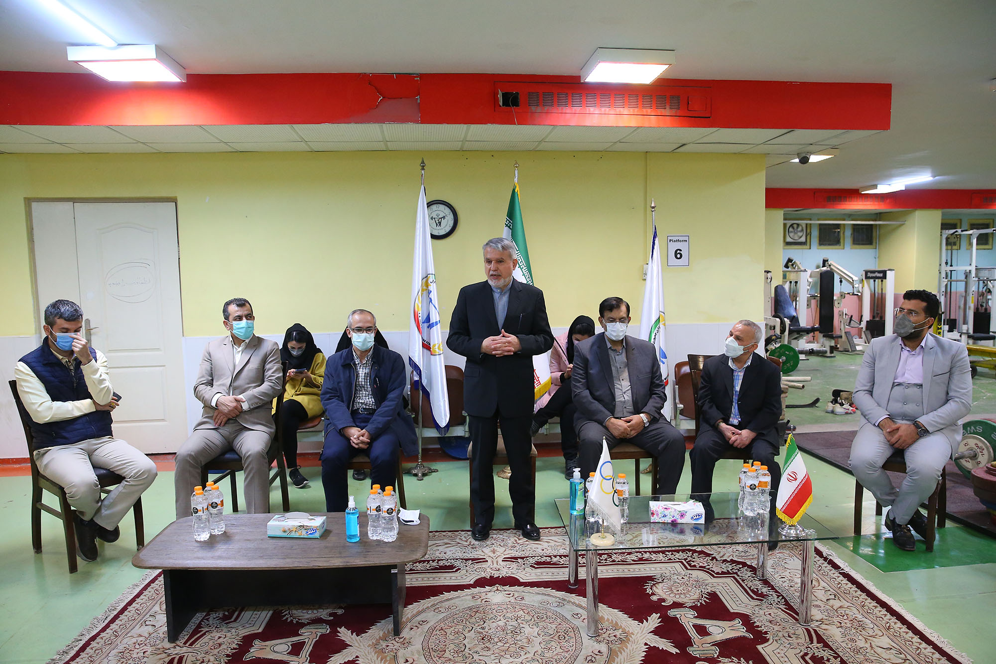 بازدید ریاست کمیته ملی المپیک از اردو تیم ملی قایقرانی و وزنه برداری 12