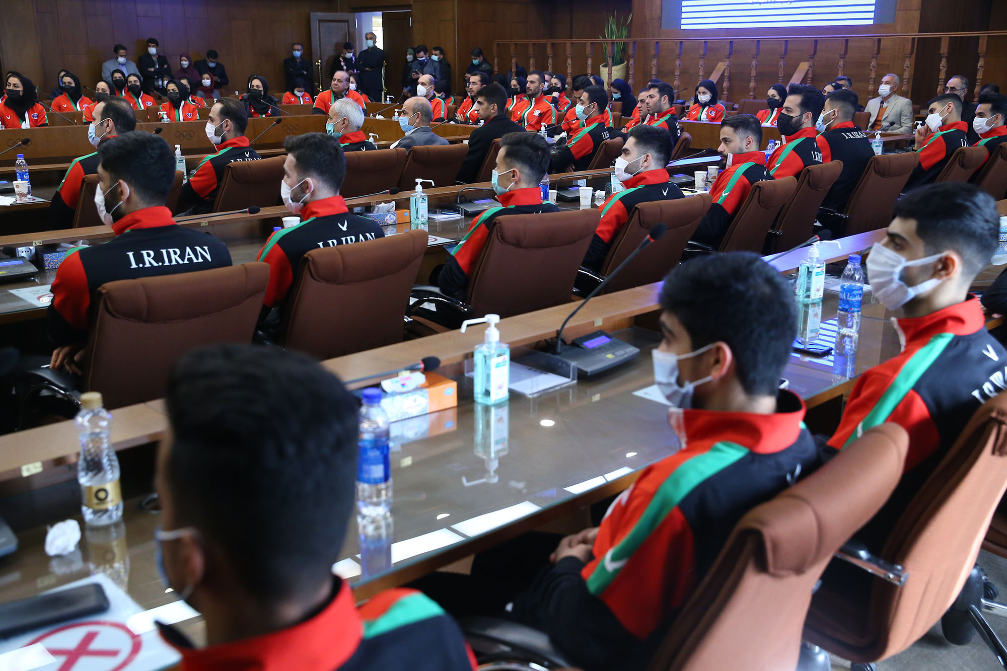 مراسم بدرقه کاروان ورزشی کاراته اعزامی به بازی های آسیایی 2