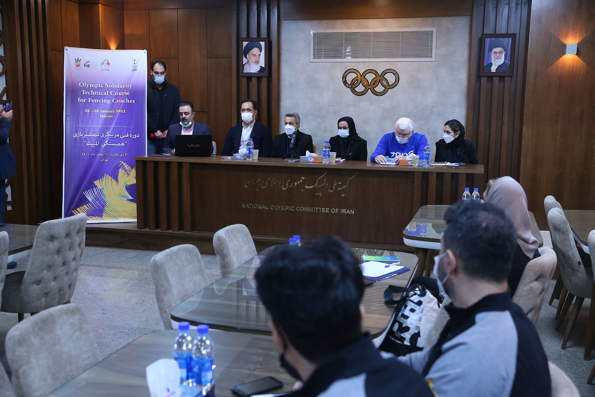 مراسم افتتاح دوره شمشیربازی المپیک سولیداریتی 2