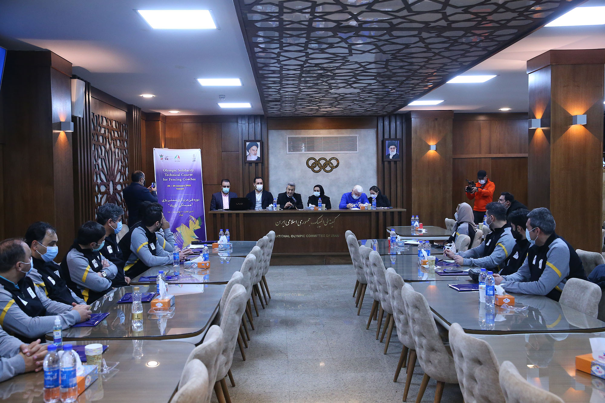 مراسم افتتاح دوره شمشیربازی المپیک سولیداریتی 3