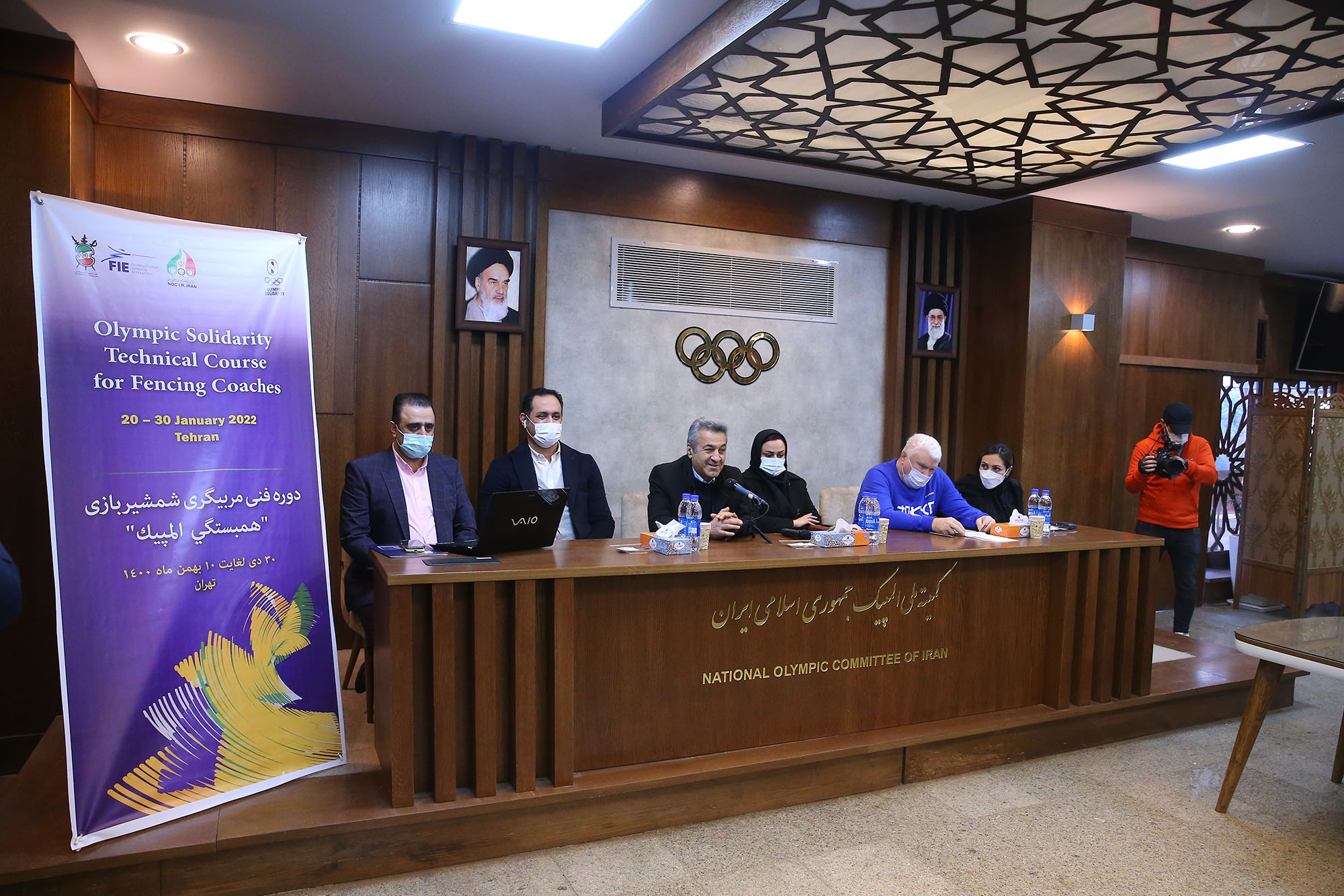 مراسم افتتاح دوره شمشیربازی المپیک سولیداریتی 6