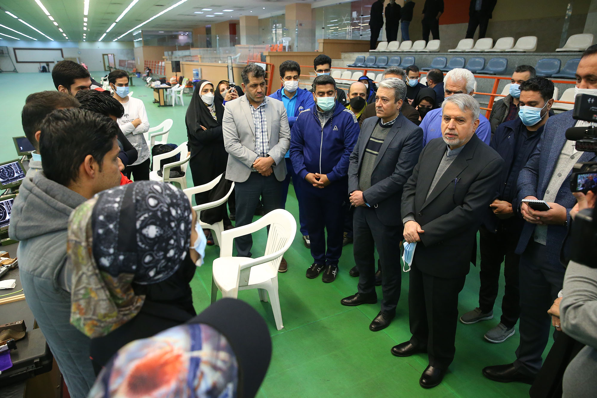 بازدید ریاست کمیته ملی المپیک از فدراسیون های تیراندازی و کشتی  2
