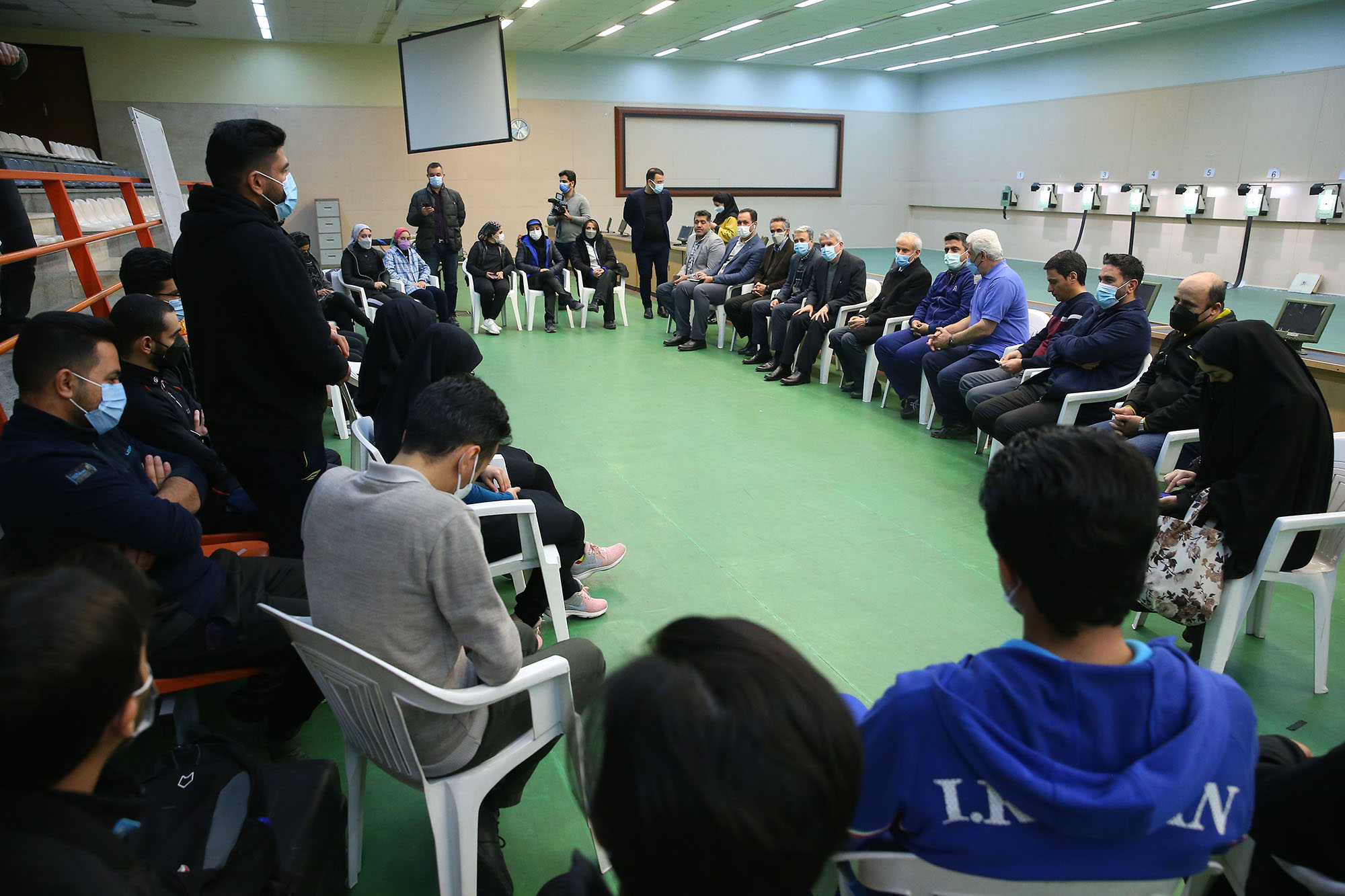 بازدید ریاست کمیته ملی المپیک از فدراسیون های تیراندازی و کشتی  8