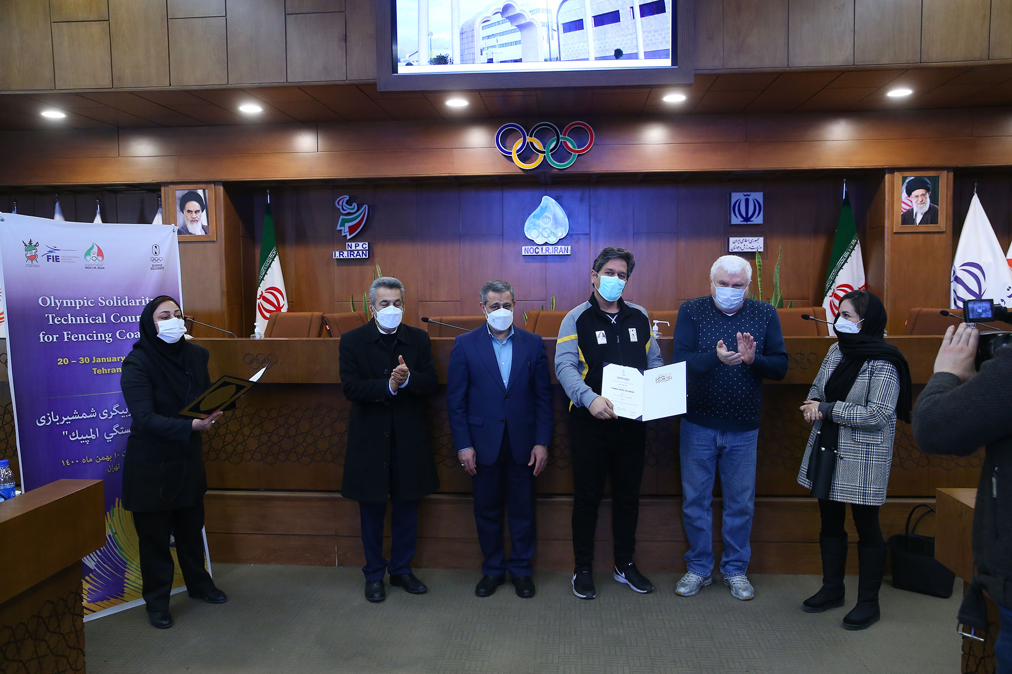 مراسم اختتامیه دوره همبستگی المپیک شمشیربازی 9