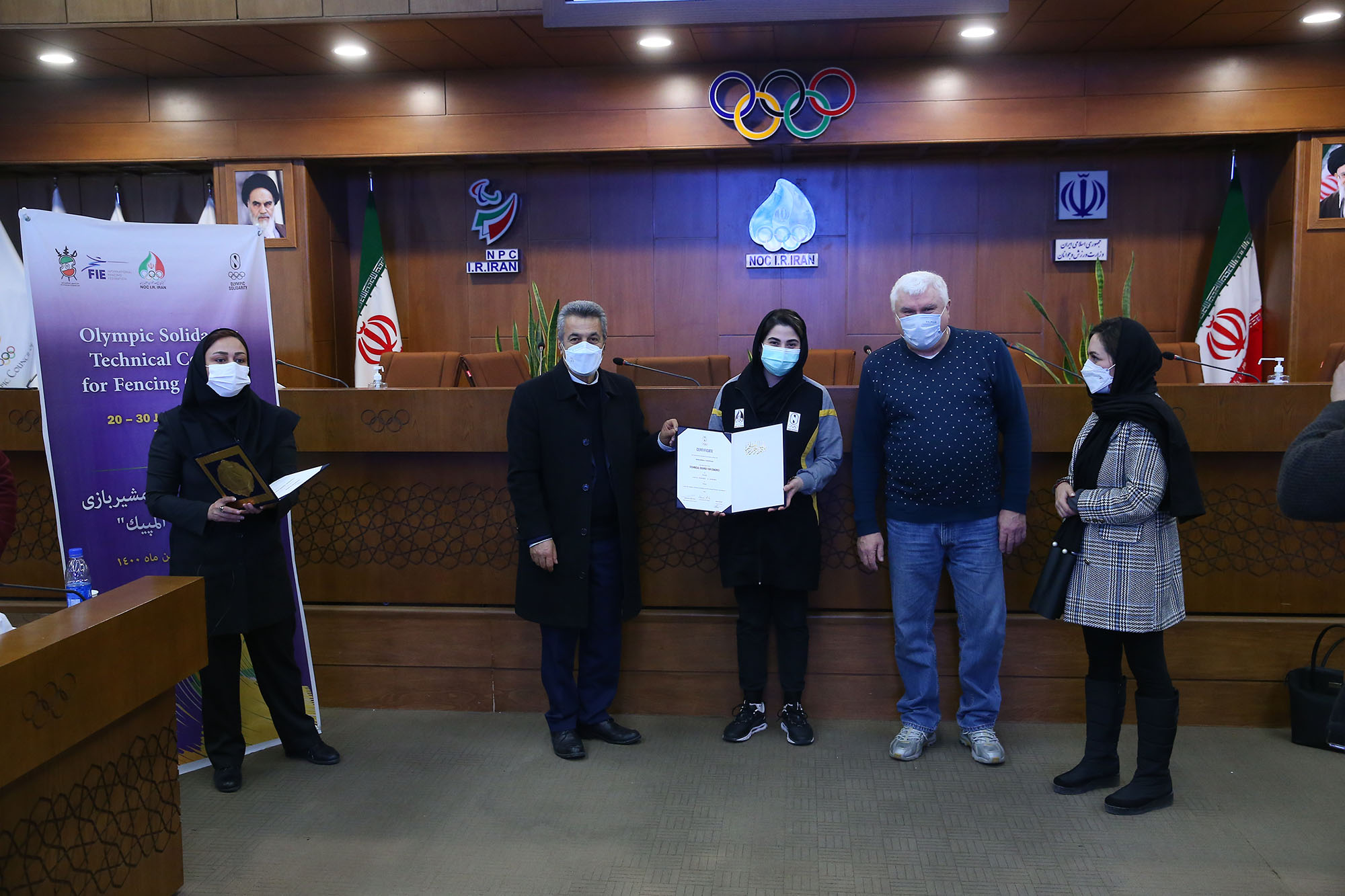 مراسم اختتامیه دوره همبستگی المپیک شمشیربازی 13