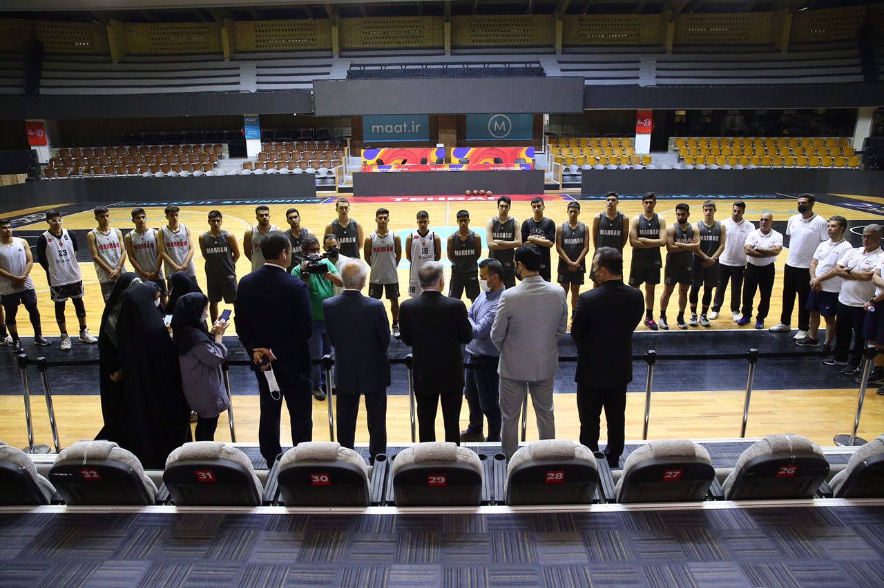 بازدید دکترصالحی امیری از اردوی بسکتبال