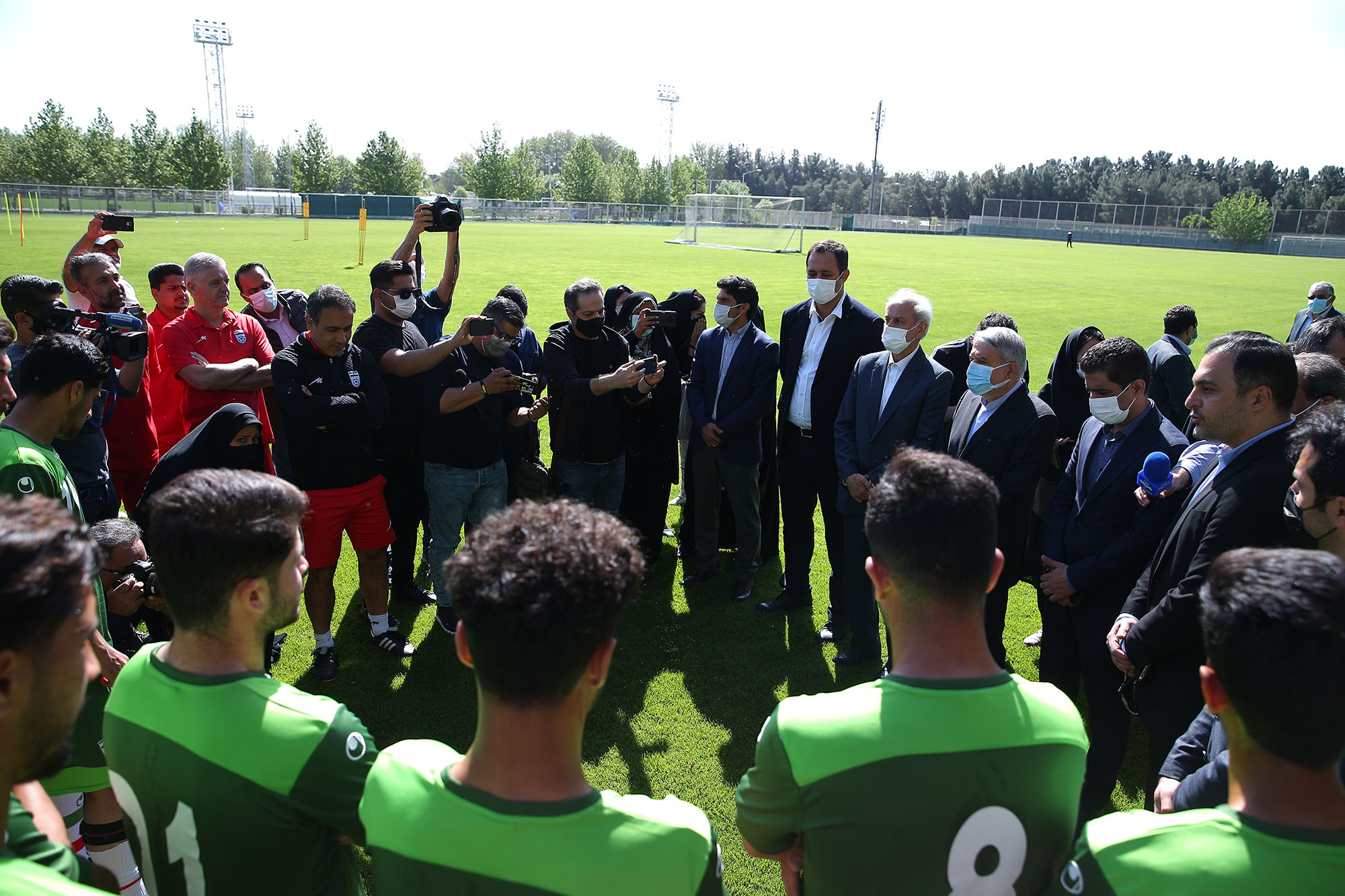 بازدید از اردو تیم ملی فوتبال امید، بسکتبال و اسکیت 2