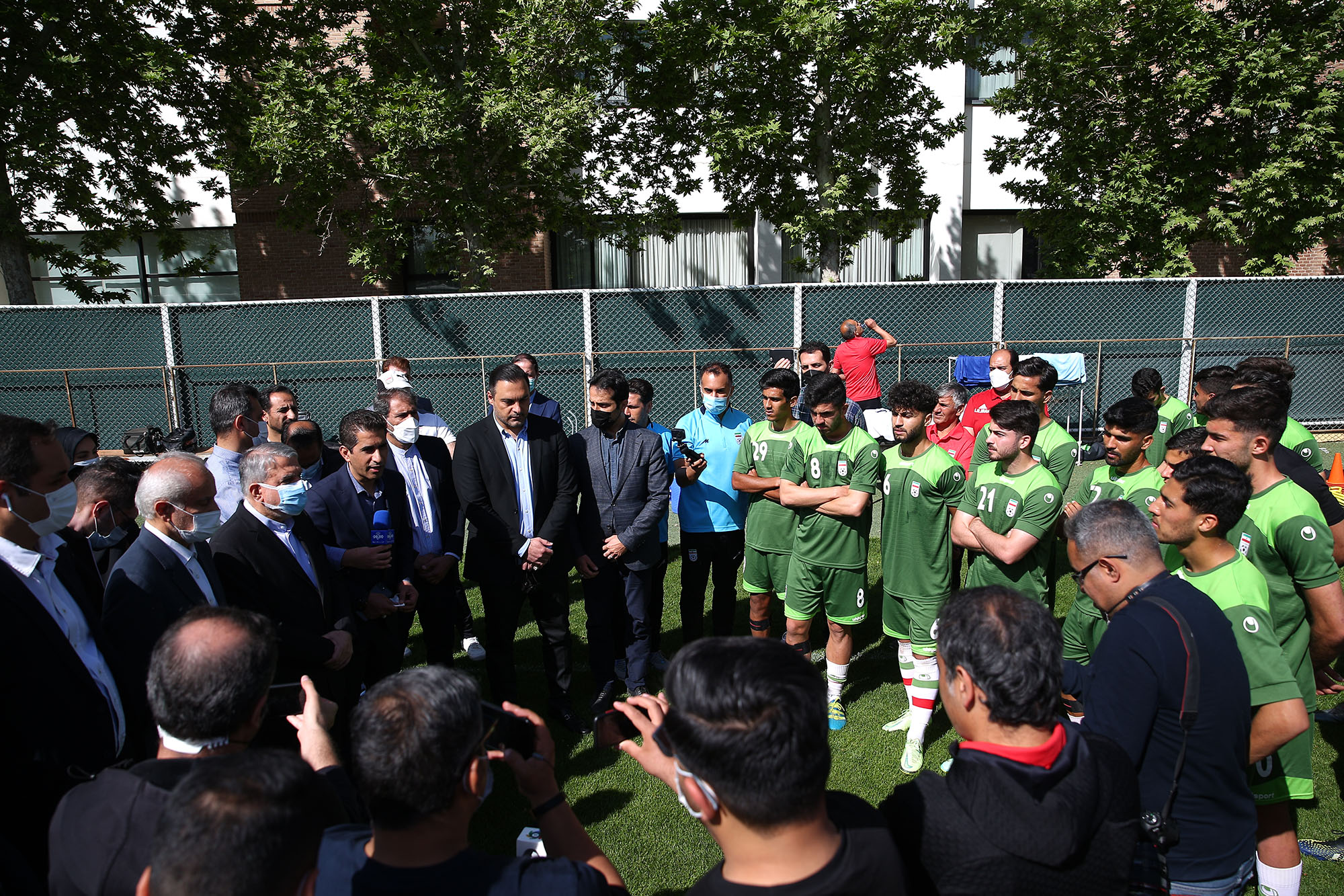 بازدید از اردو تیم ملی فوتبال امید، بسکتبال و اسکیت 3