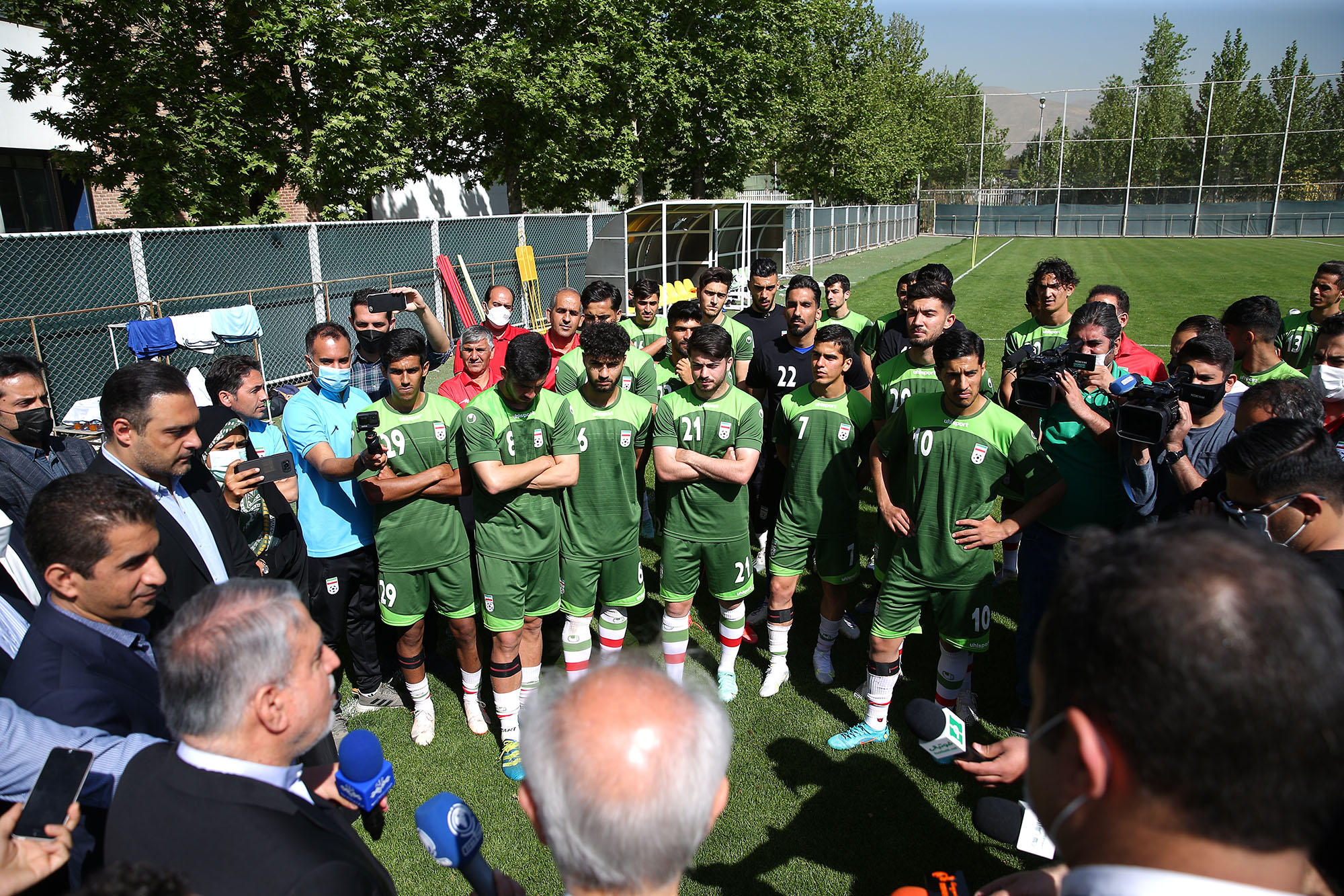 بازدید از اردو تیم ملی فوتبال امید، بسکتبال و اسکیت 4