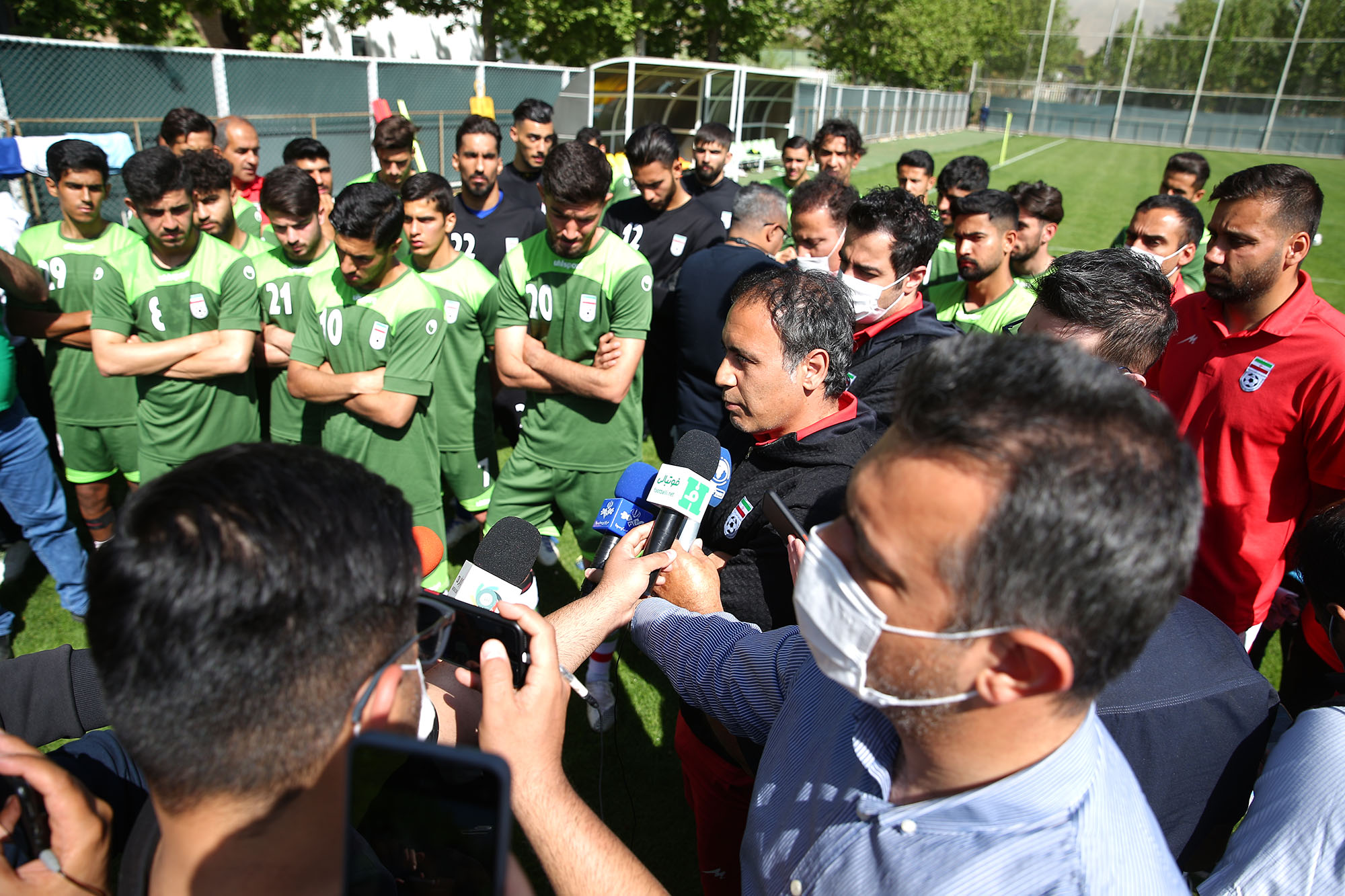 بازدید از اردو تیم ملی فوتبال امید، بسکتبال و اسکیت 10