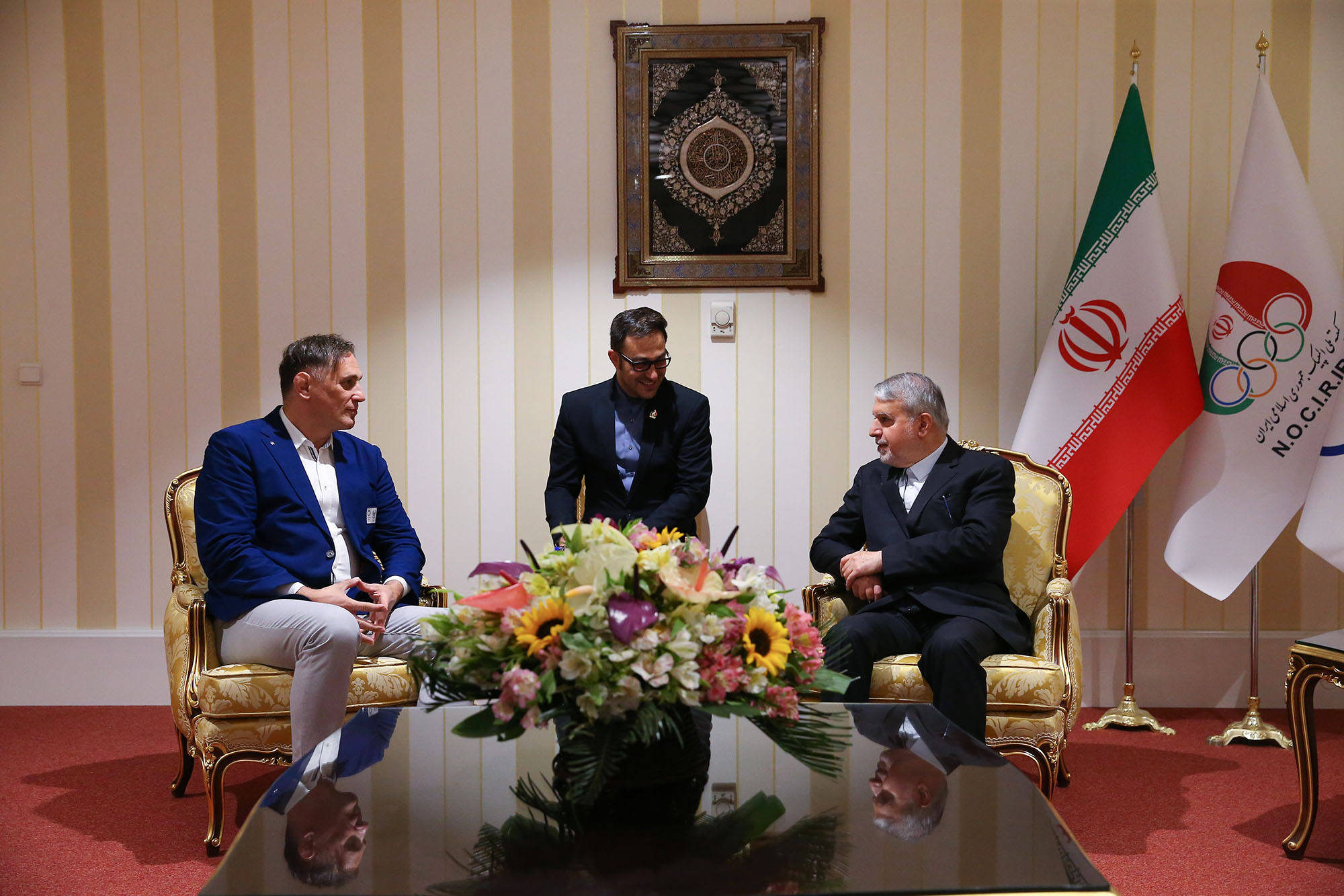 دیدار با رییس اتحادیه کشتی جهان 1