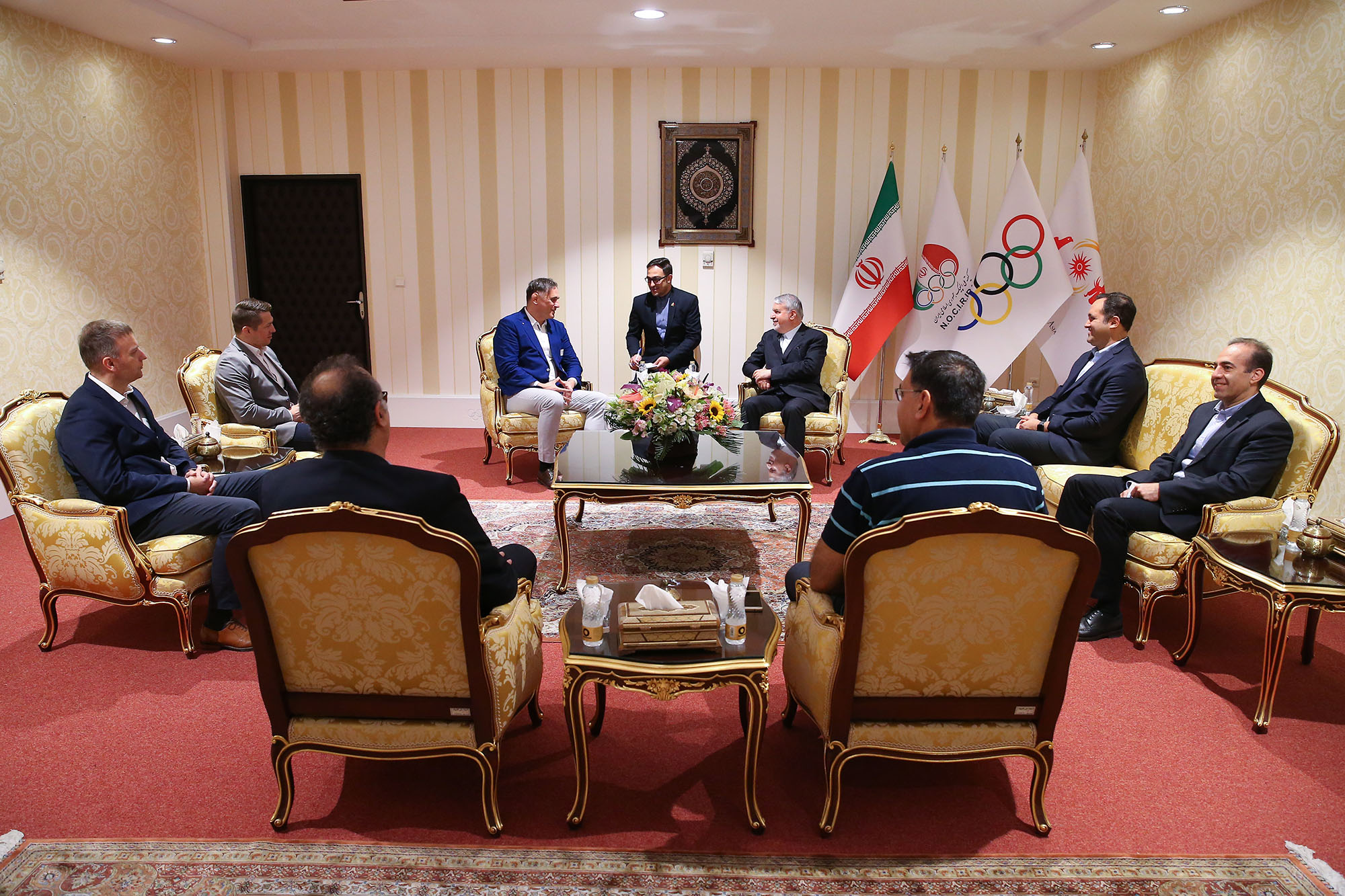 دیدار با رییس اتحادیه کشتی جهان 2