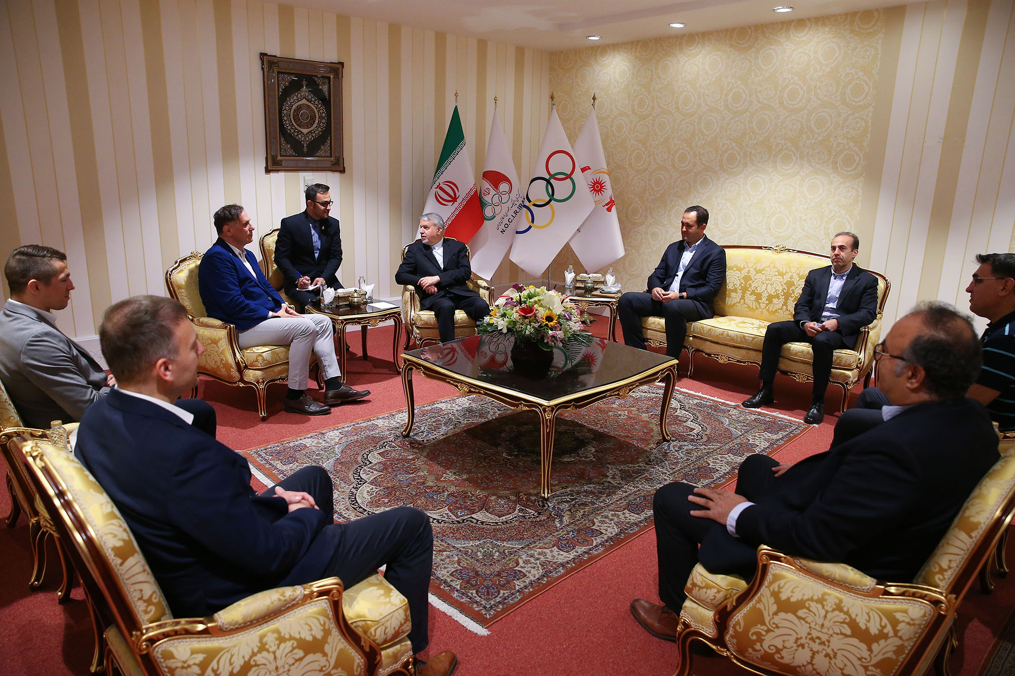 دیدار با رییس اتحادیه کشتی جهان 3