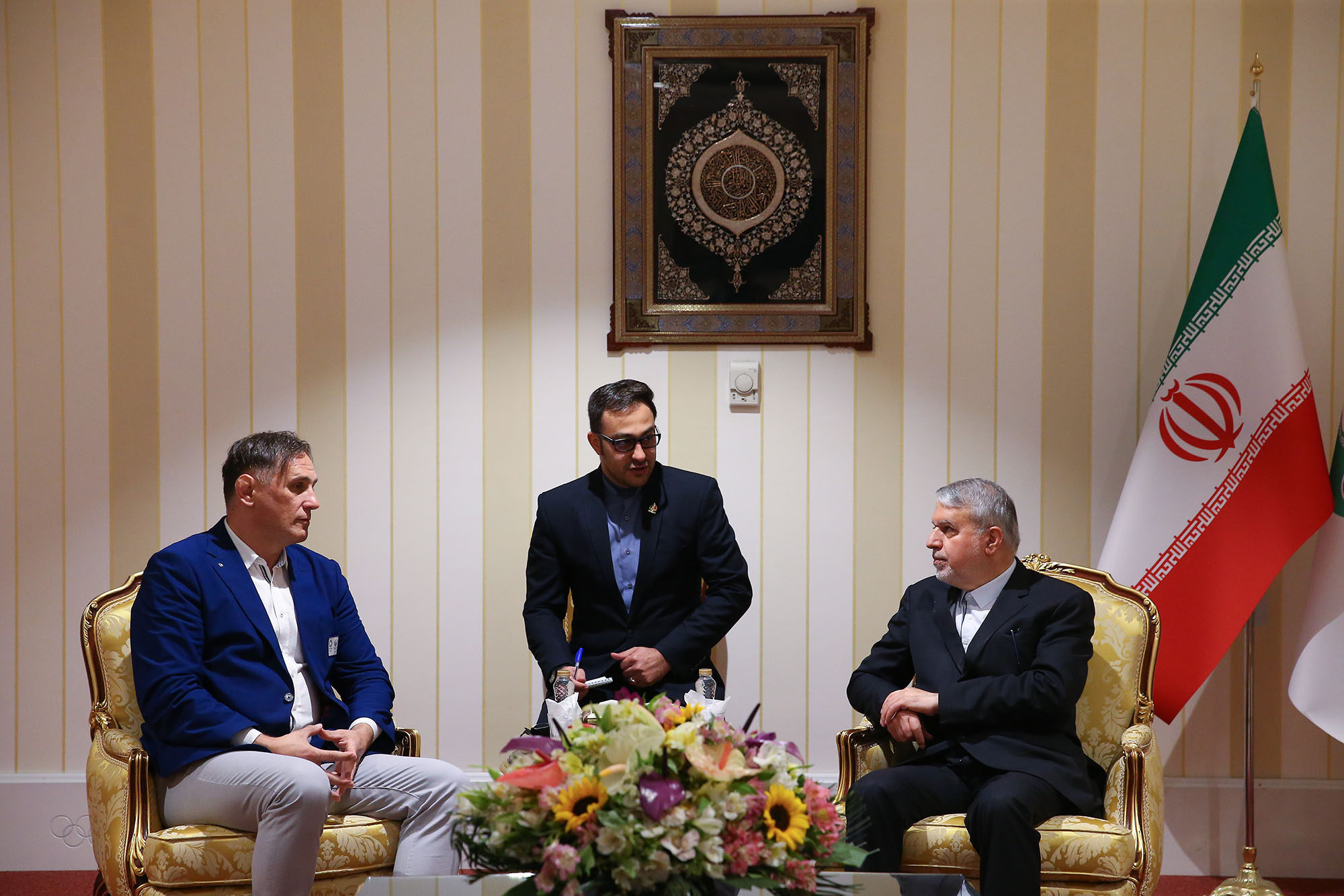 دیدار با رییس اتحادیه کشتی جهان 22