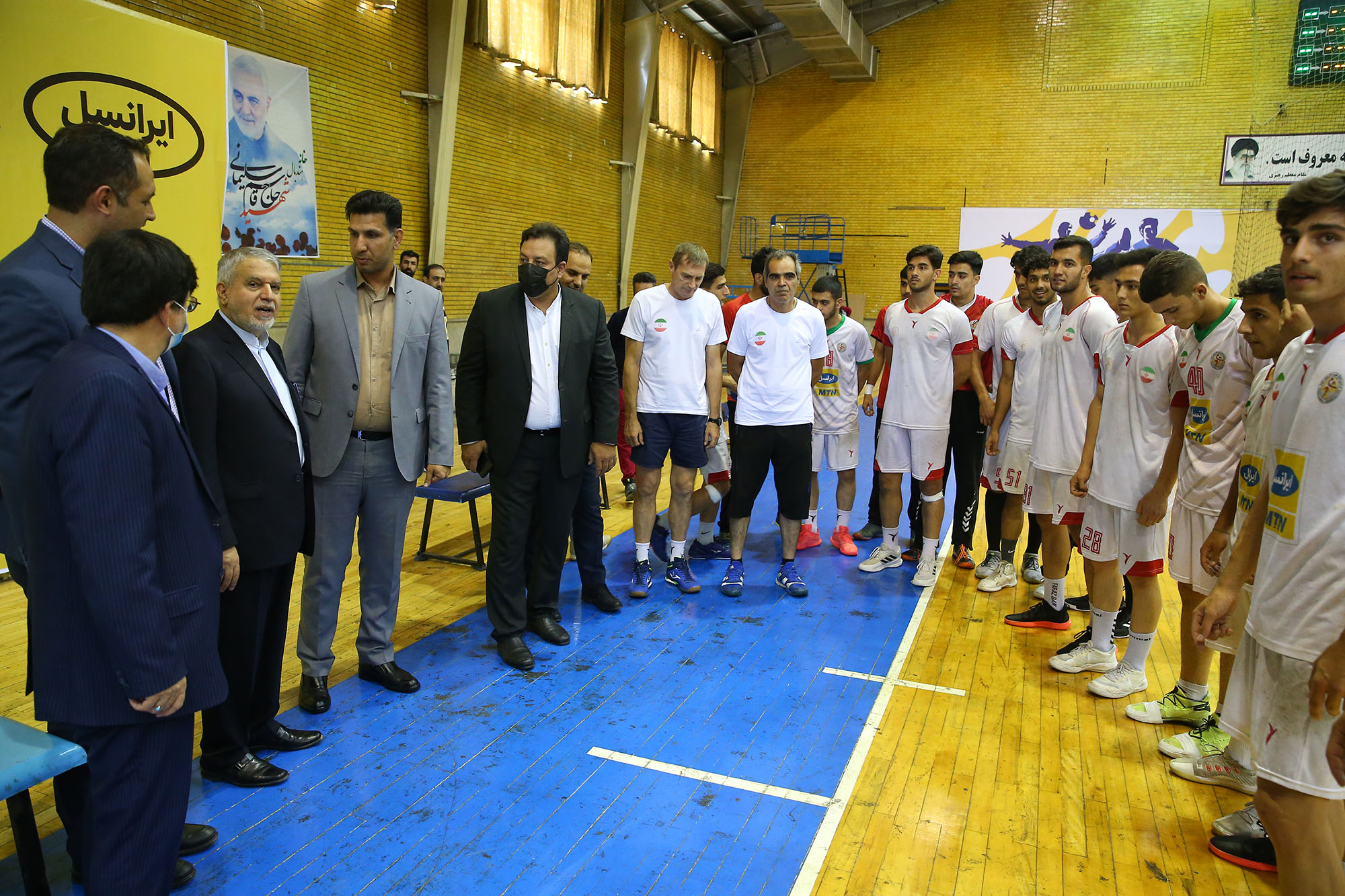 بازدید مسولان کمیته ملی المپیک از اردو تیم ملی هندبال 1