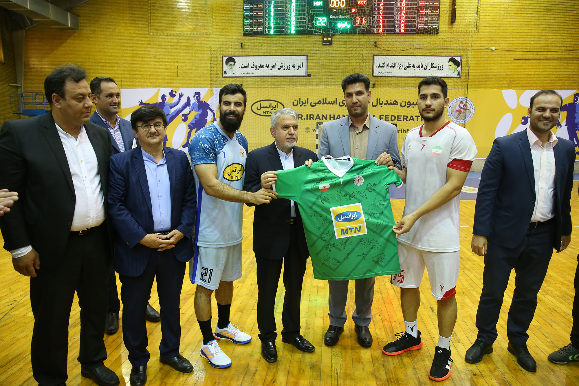 بازدید مسولان کمیته ملی المپیک از اردو تیم ملی هندبال 16