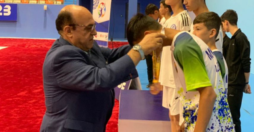 حضور محمدرضا پوریا در مراسم اهدا مدال