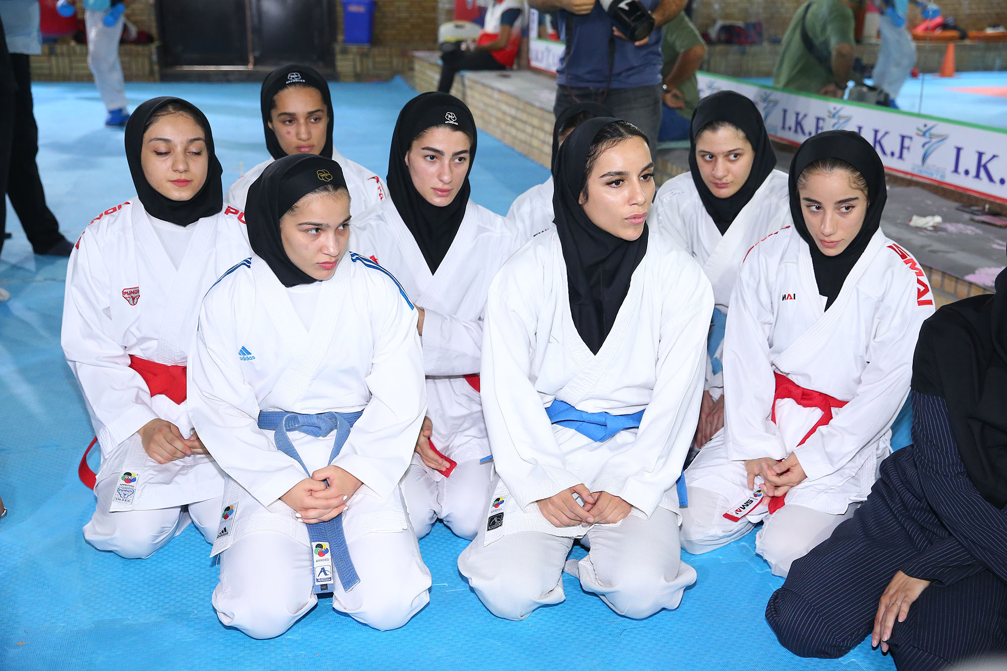 بازدید وزیر ورزش و جوانان و مسولان کمیته ملی المپیک  از اردو تیم ملی کاراته 17