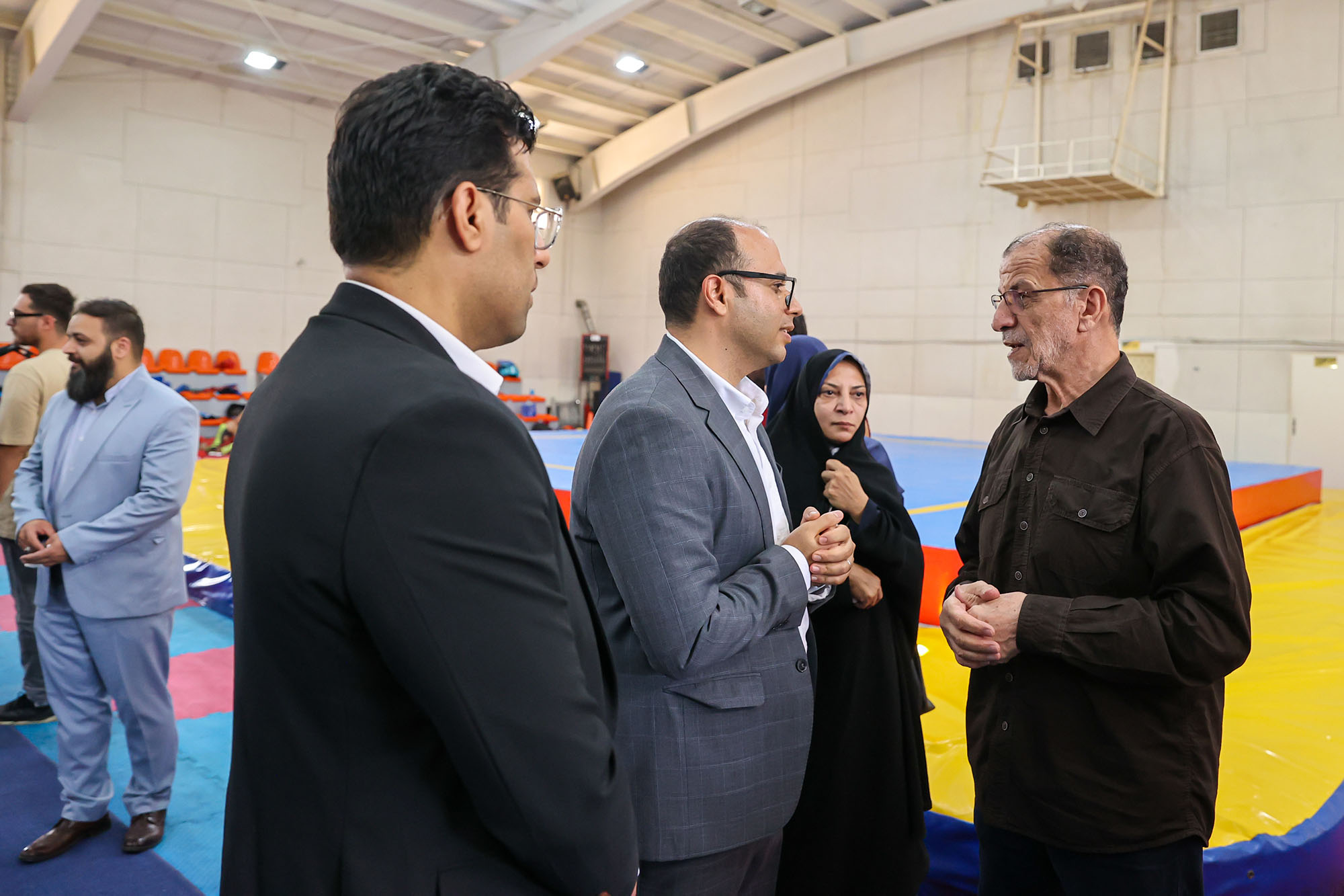 بازدید وزیر ورزش و جوانان و مسولان کمیته ملی المپیک  از اردو تیم ملی ووشو 1