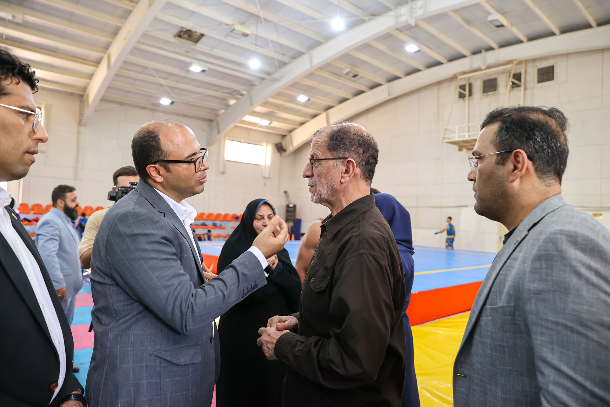 بازدید وزیر ورزش و جوانان و مسولان کمیته ملی المپیک  از اردو تیم ملی ووشو 2