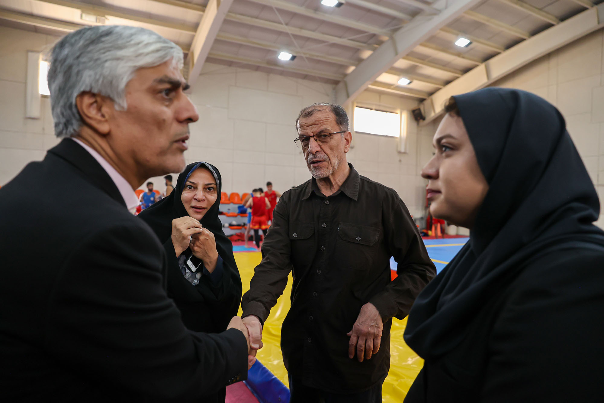 بازدید وزیر ورزش و جوانان و مسولان کمیته ملی المپیک  از اردو تیم ملی ووشو 3